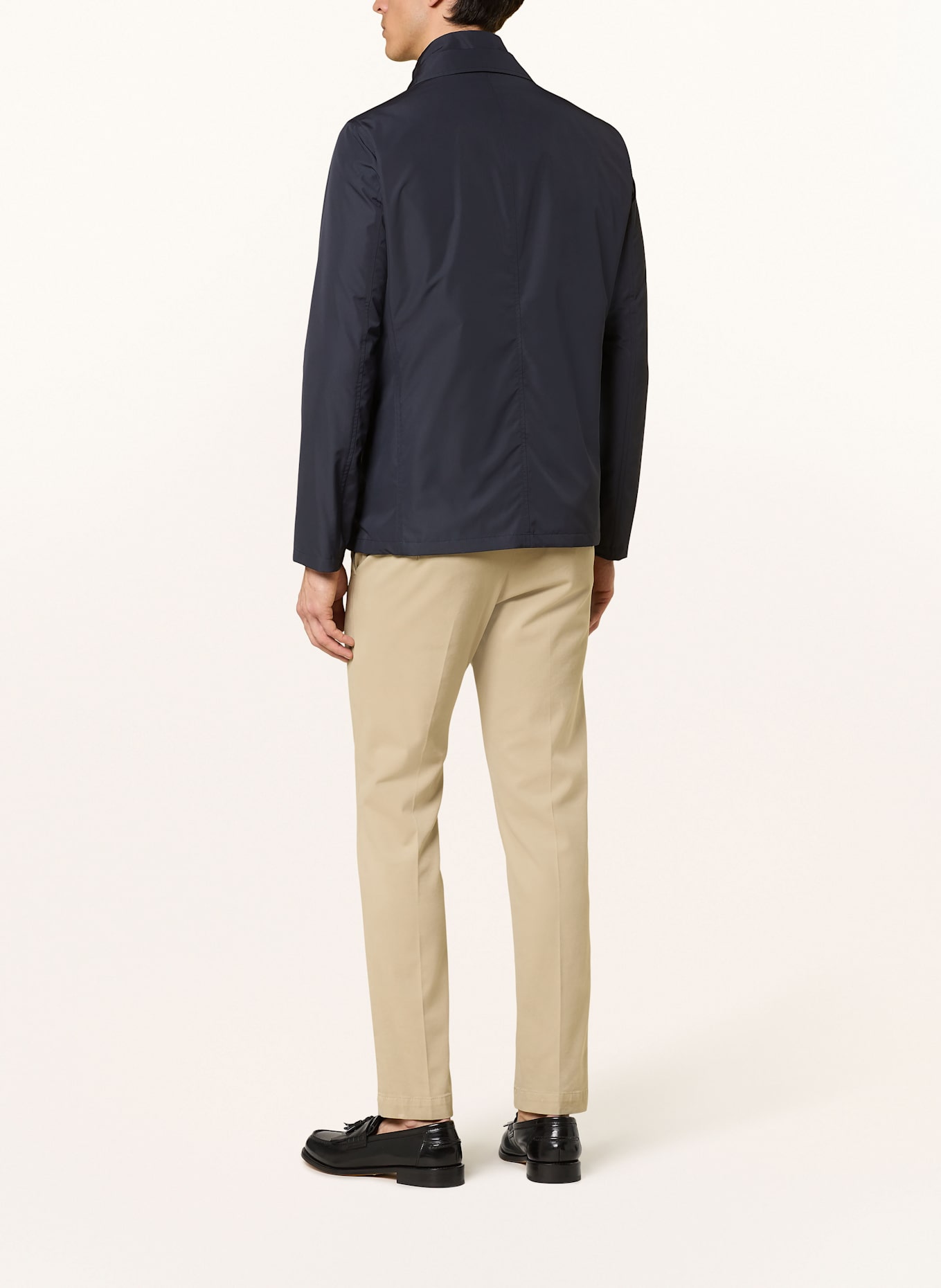 HERNO Sakko Slim Fit mit herausnehmbarer Blende: DUNKELBLAU