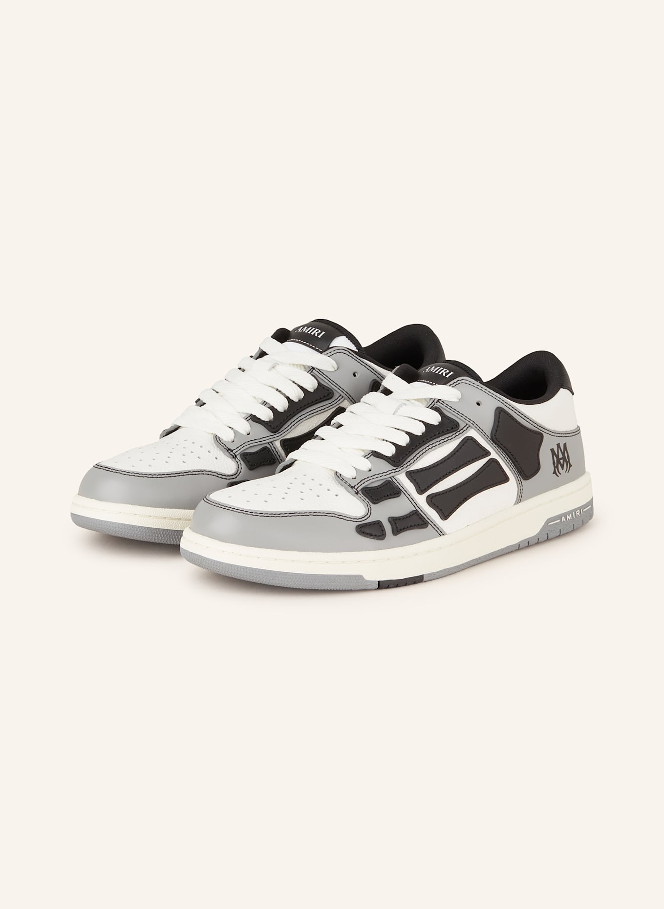 AMIRI アミリ VARSITY SKEL ロートップスニーカー MEN'S VARSITY SKEL-TOP LOW - Black | AMIRI