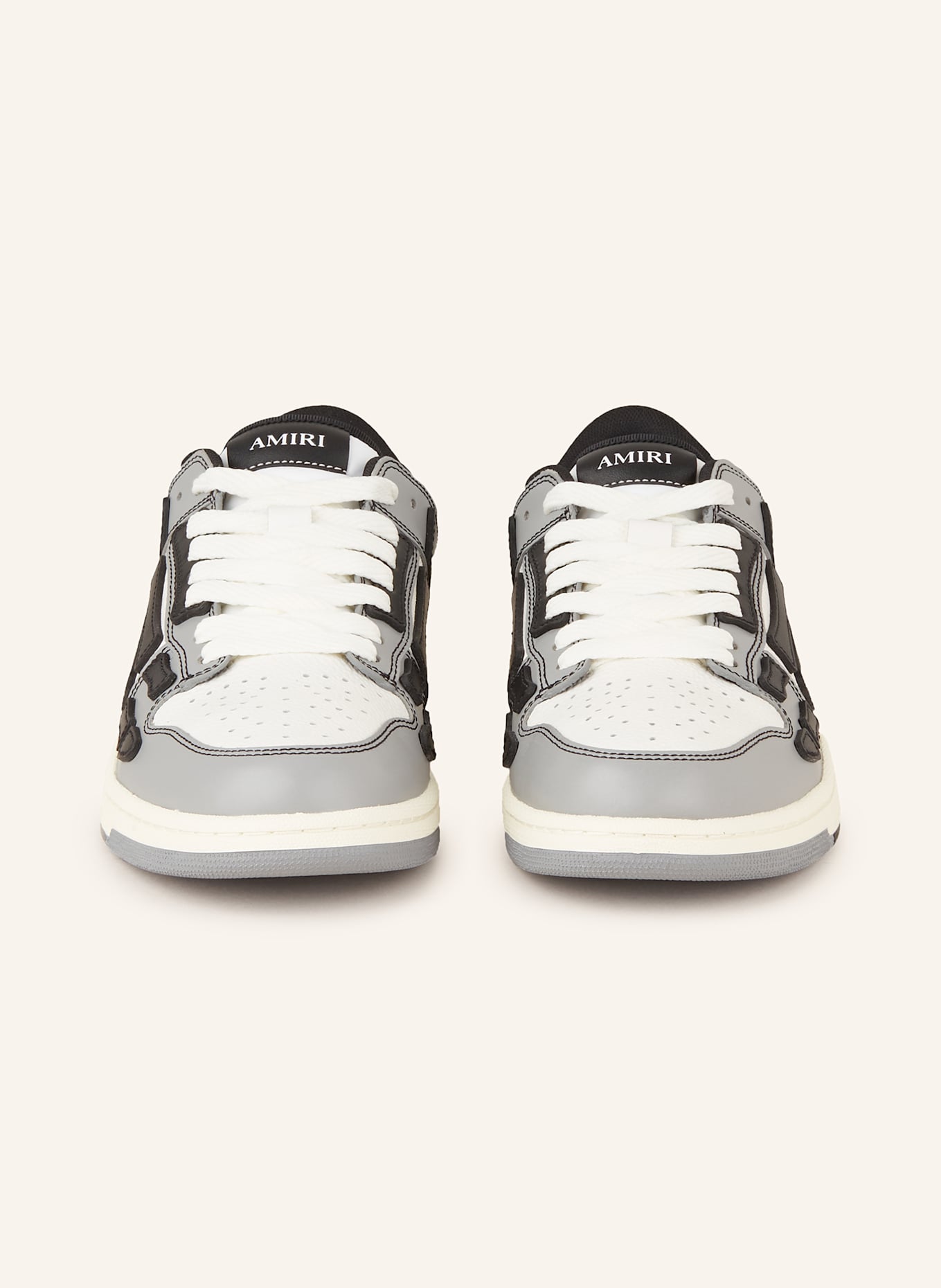 AMIRI Sneakers VARSITY SKEL TOP LOW: WHITE / GRAY / BLACK