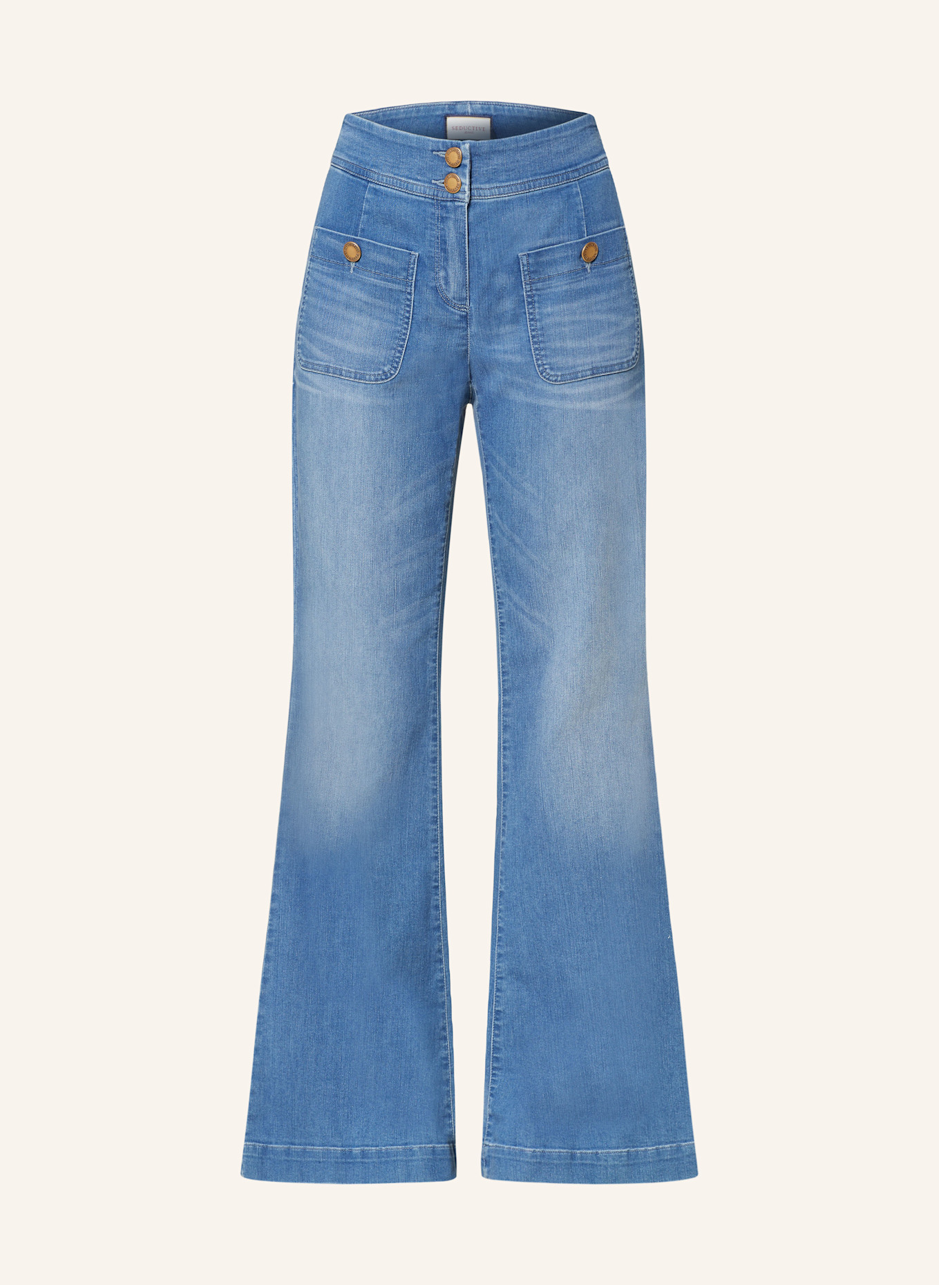 SEDUCTIVE Flared Jeans CAMILE, Farbe: 818 Eisblau (Bild 1)