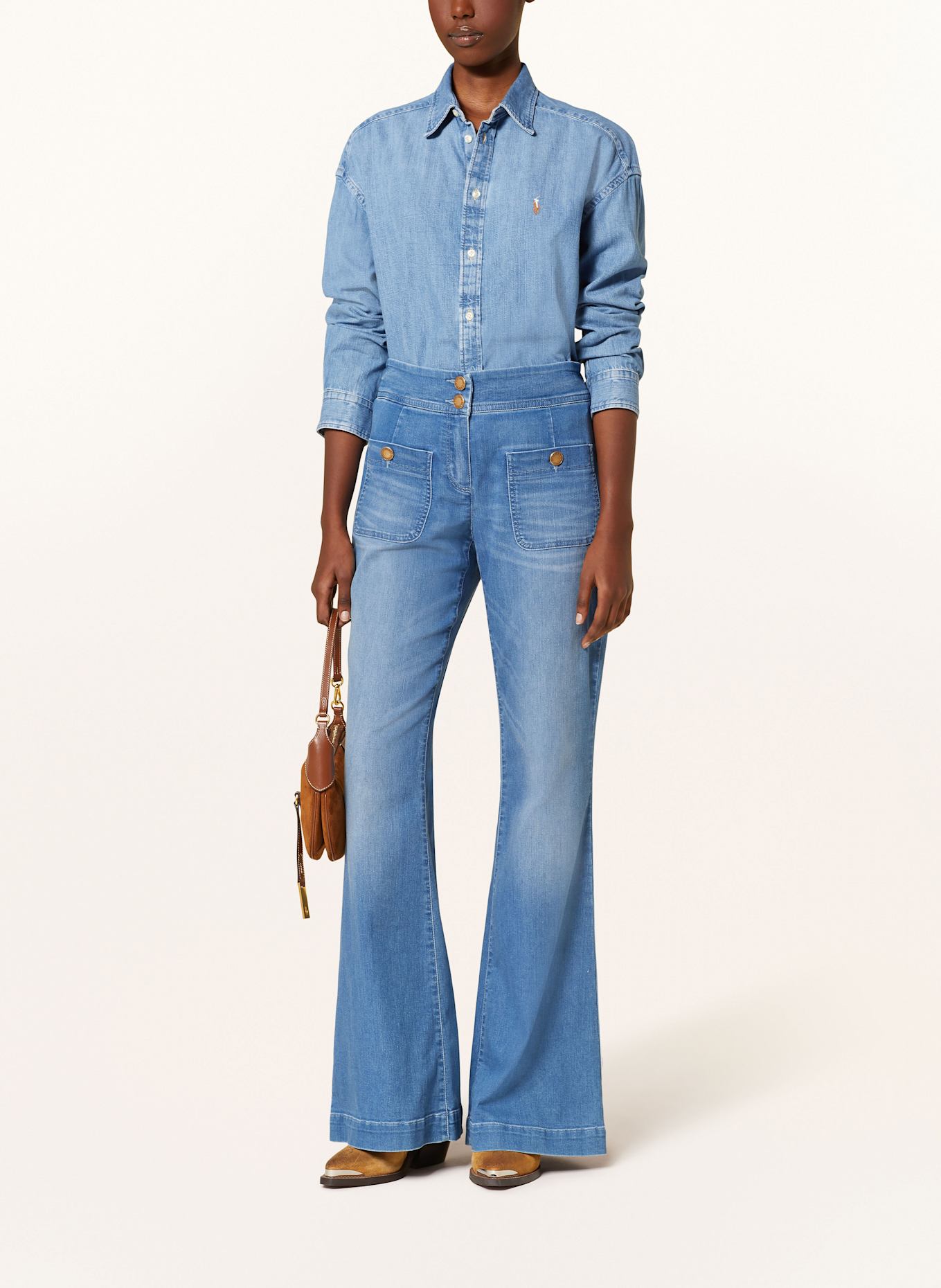 SEDUCTIVE Flared Jeans CAMILE, Farbe: 818 Eisblau (Bild 2)
