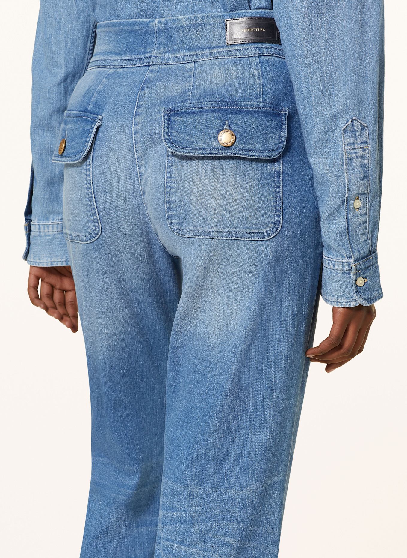 SEDUCTIVE Flared Jeans CAMILE, Farbe: 818 Eisblau (Bild 5)