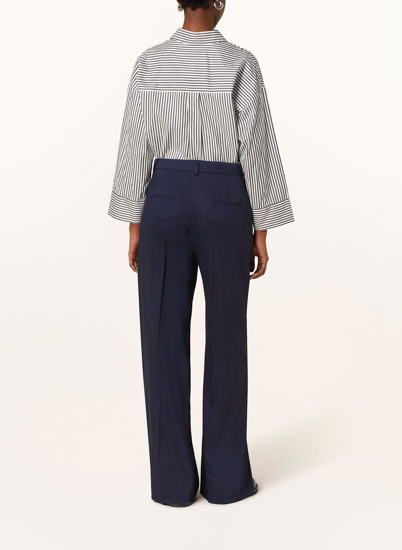 SEDUCTIVE Marlenehose SHILOH mit Leinen: DUNKELBLAU