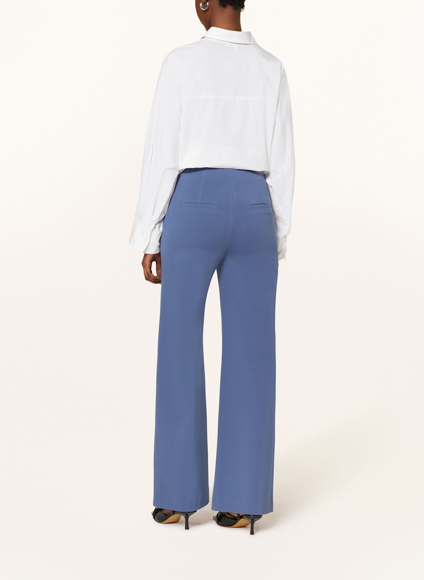 SEDUCTIVE Marlene kalhoty KIMBERLY z jersey: ČERNOŠEDÁ