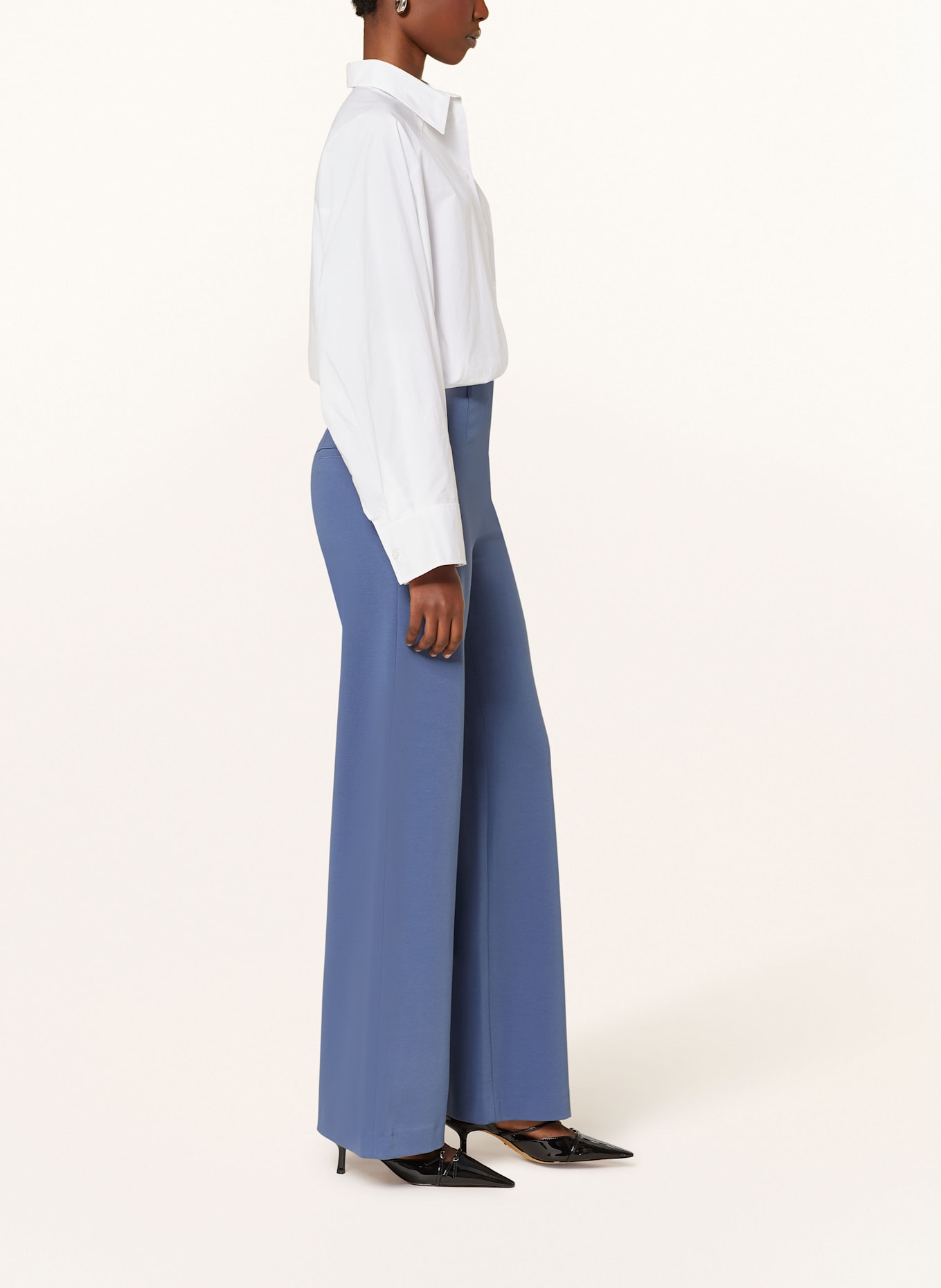 SEDUCTIVE Marlene kalhoty KIMBERLY z jersey: ČERNOŠEDÁ