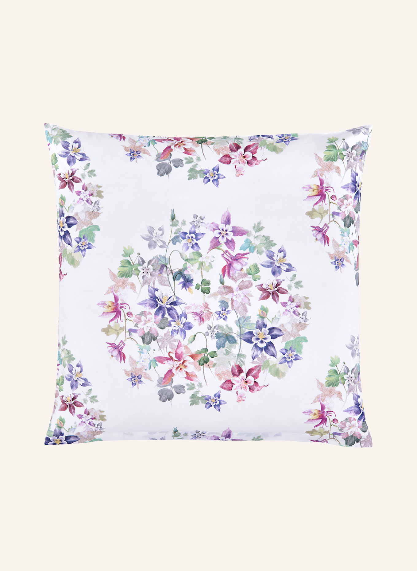 Christian Fischbacher Bettwäsche ALEA: WEISS / LILA / GRÜN