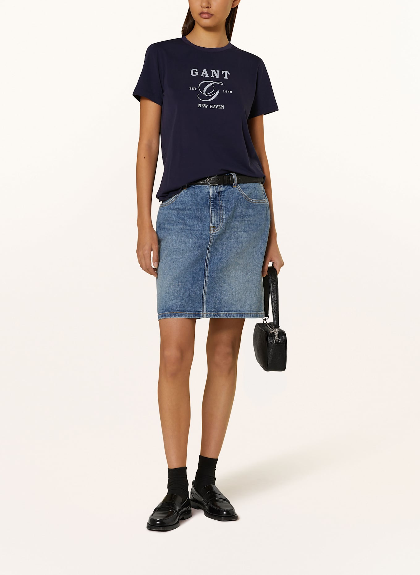 GANT T-Shirt: DUNKELBLAU/ HELLBLAU