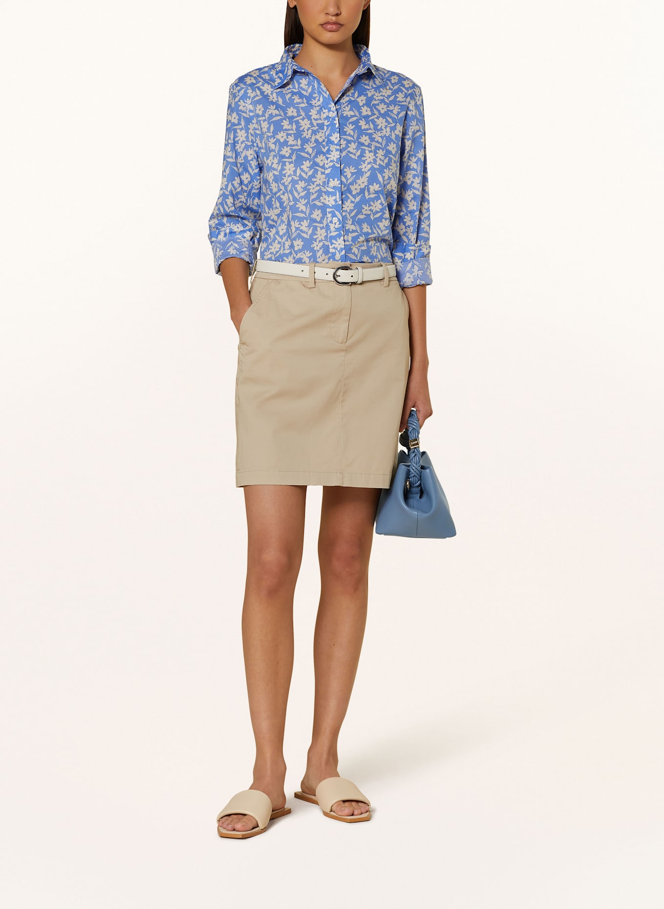 GANT Hemdbluse: BLAU / WEISS