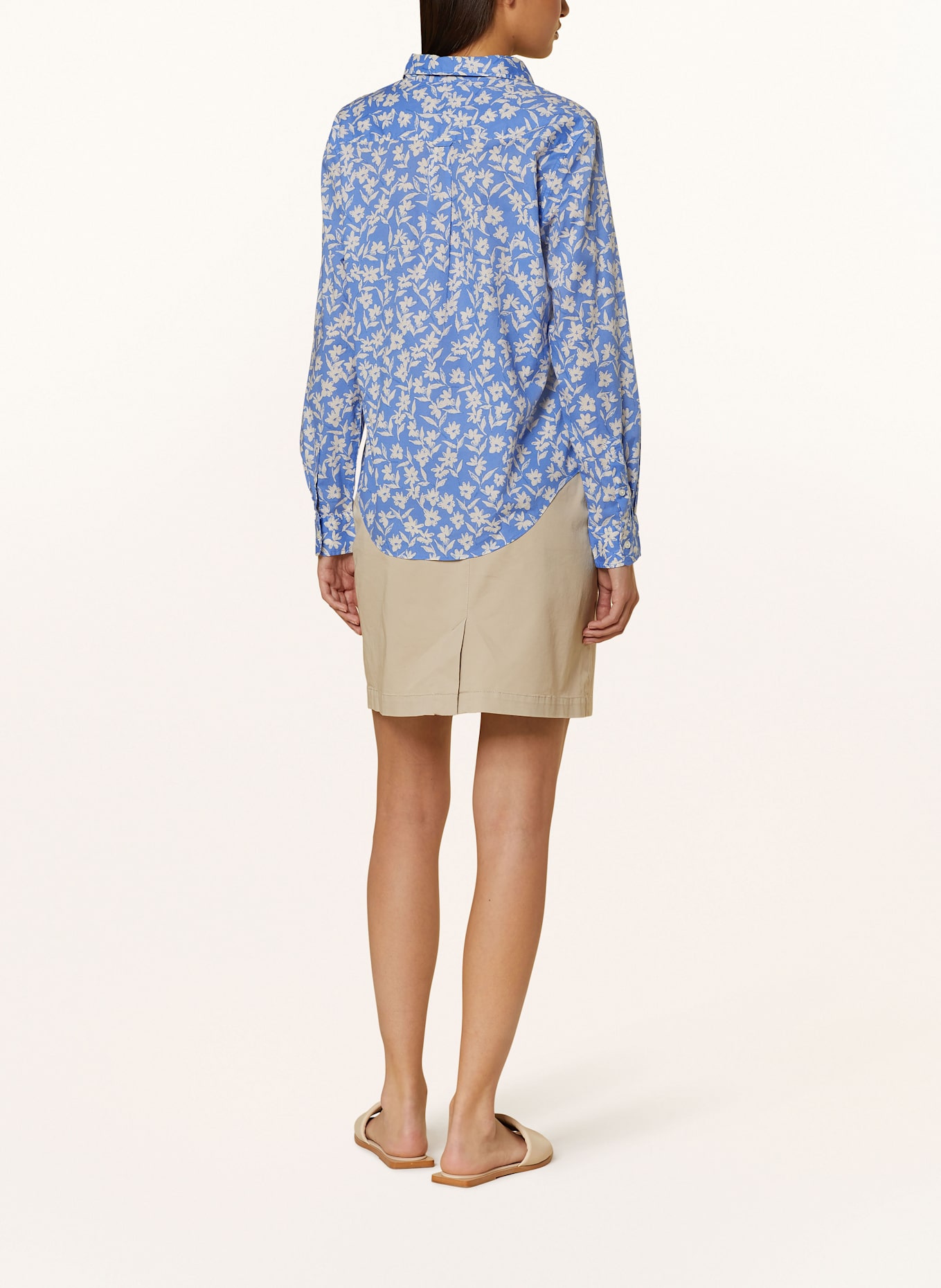 GANT Hemdbluse: BLAU / WEISS