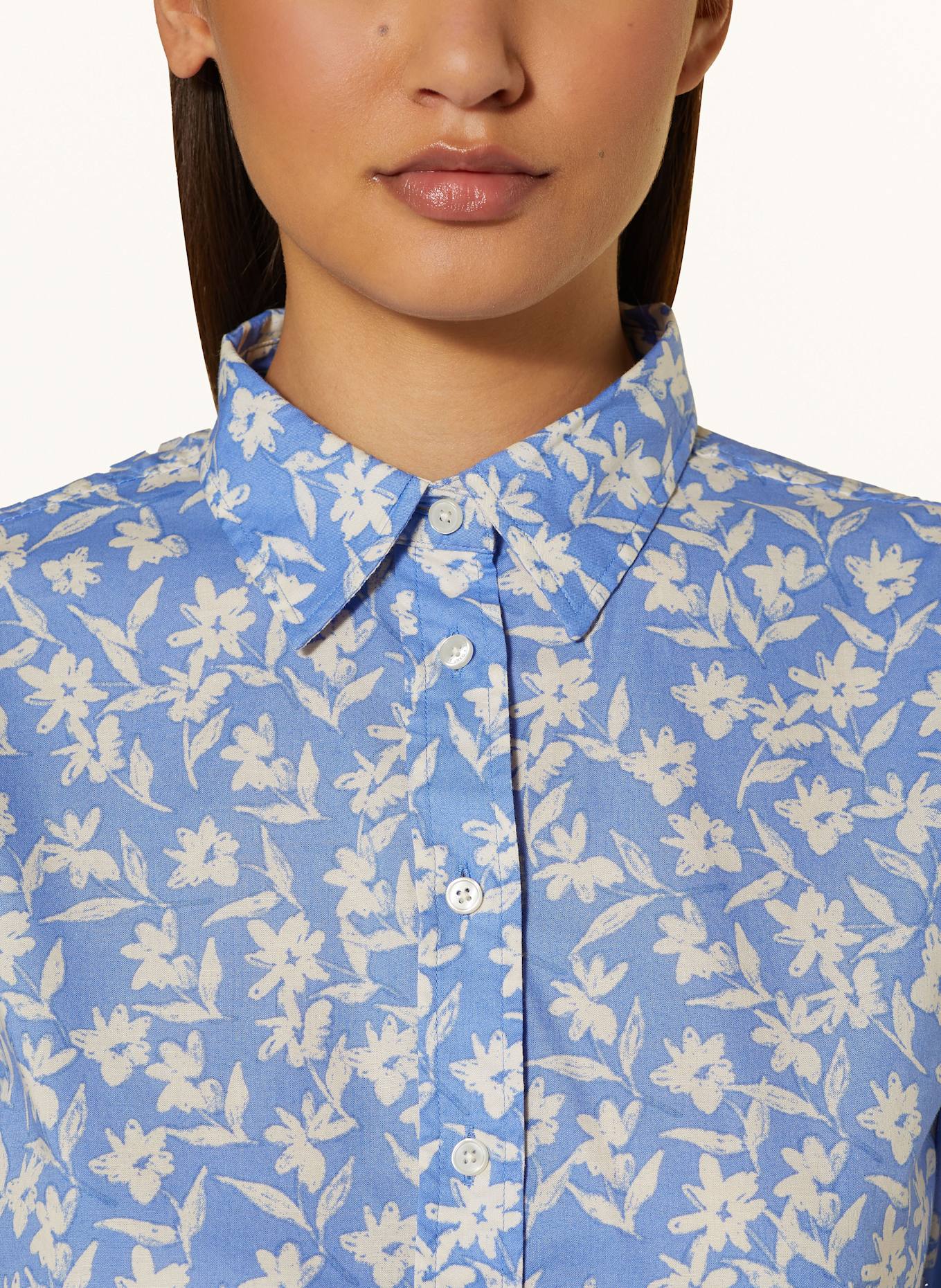 GANT Hemdbluse: BLAU / WEISS