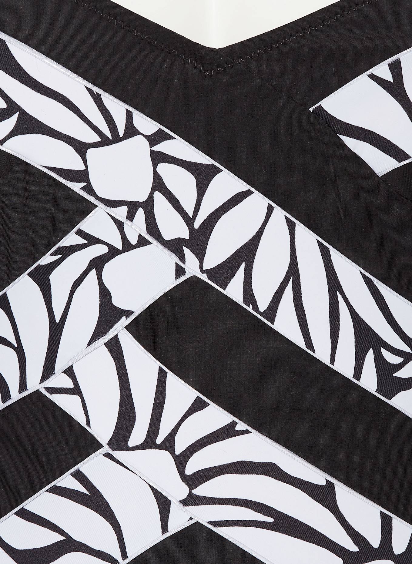 Charmline Shape-Badeanzug MARGUERITE SKY: SCHWARZ / WEISS