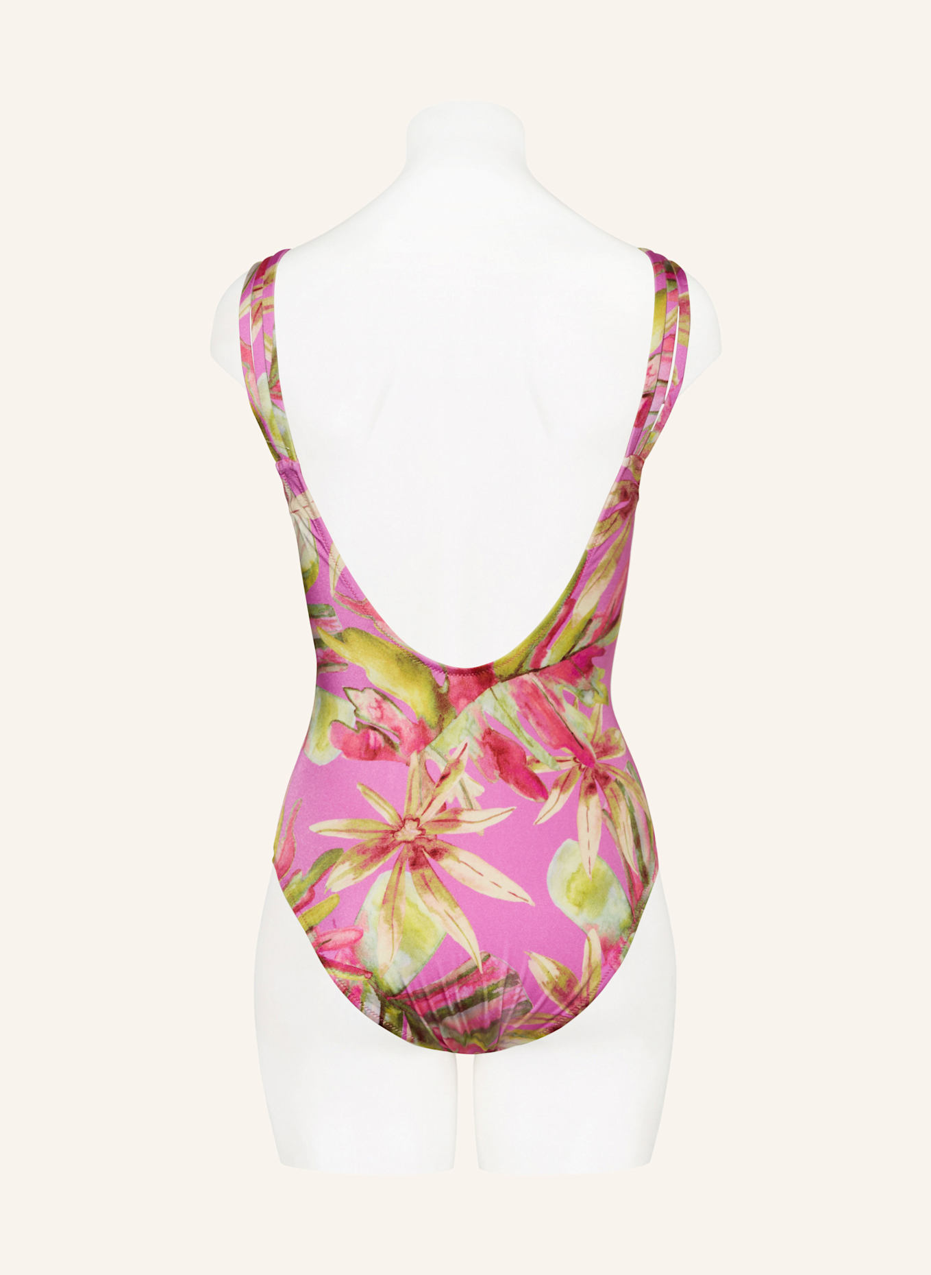Charmline Underwire swimsuit HAPPY FLOWERS, Color: Chinos for men (Image 3)