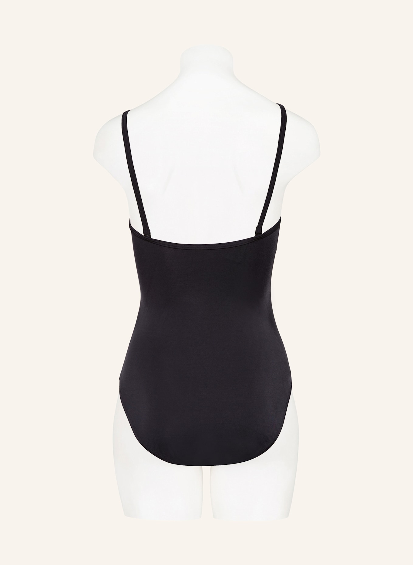 Charmline COOL BAROQUE shape swimsuit with glitter thread: BLACK/ ECRU