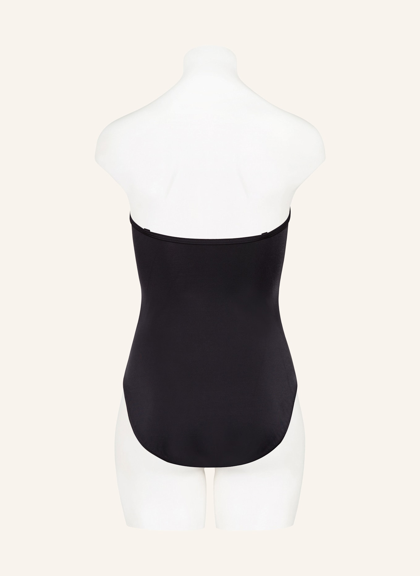 Charmline COOL BAROQUE shape swimsuit with glitter thread: BLACK/ ECRU