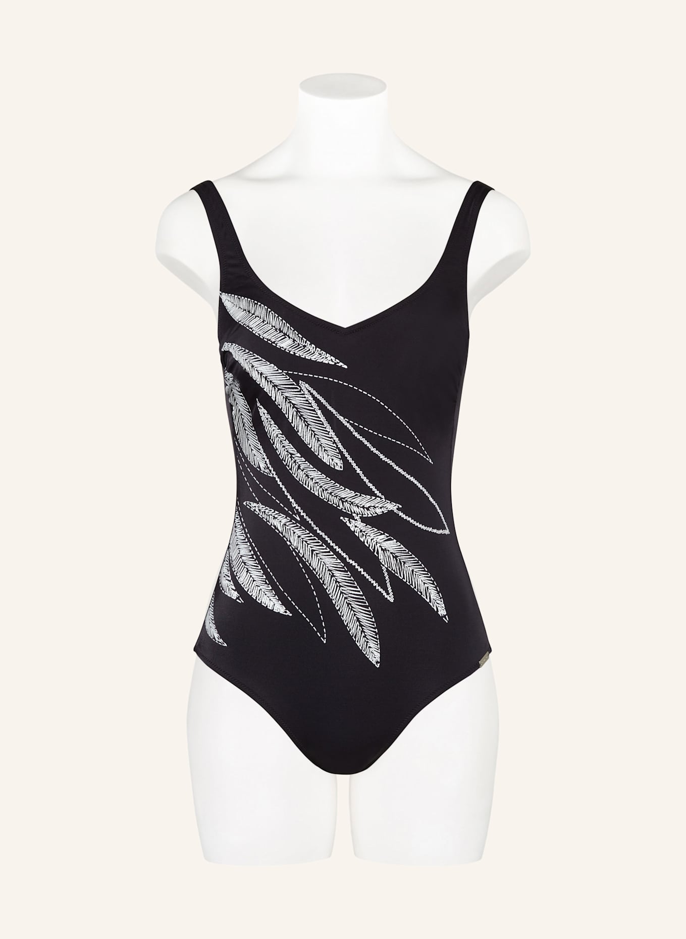 Charmline Shape-Badeanzug GENUINE TOUCH: SCHWARZ / WEISS