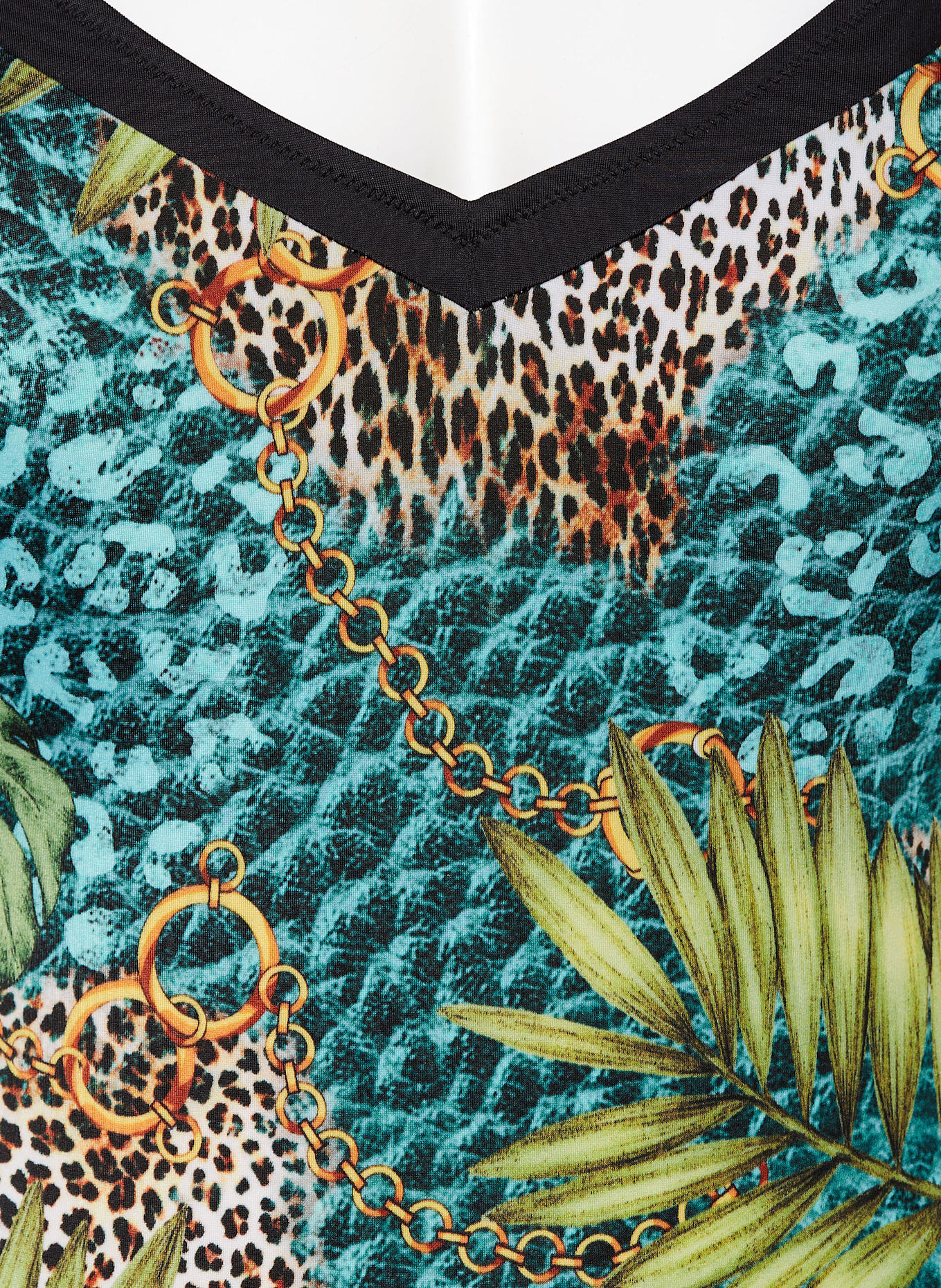 Charmline Shape-Badeanzug JUNGLE JEWELS: SCHWARZ/ GRÜN/ PETROL