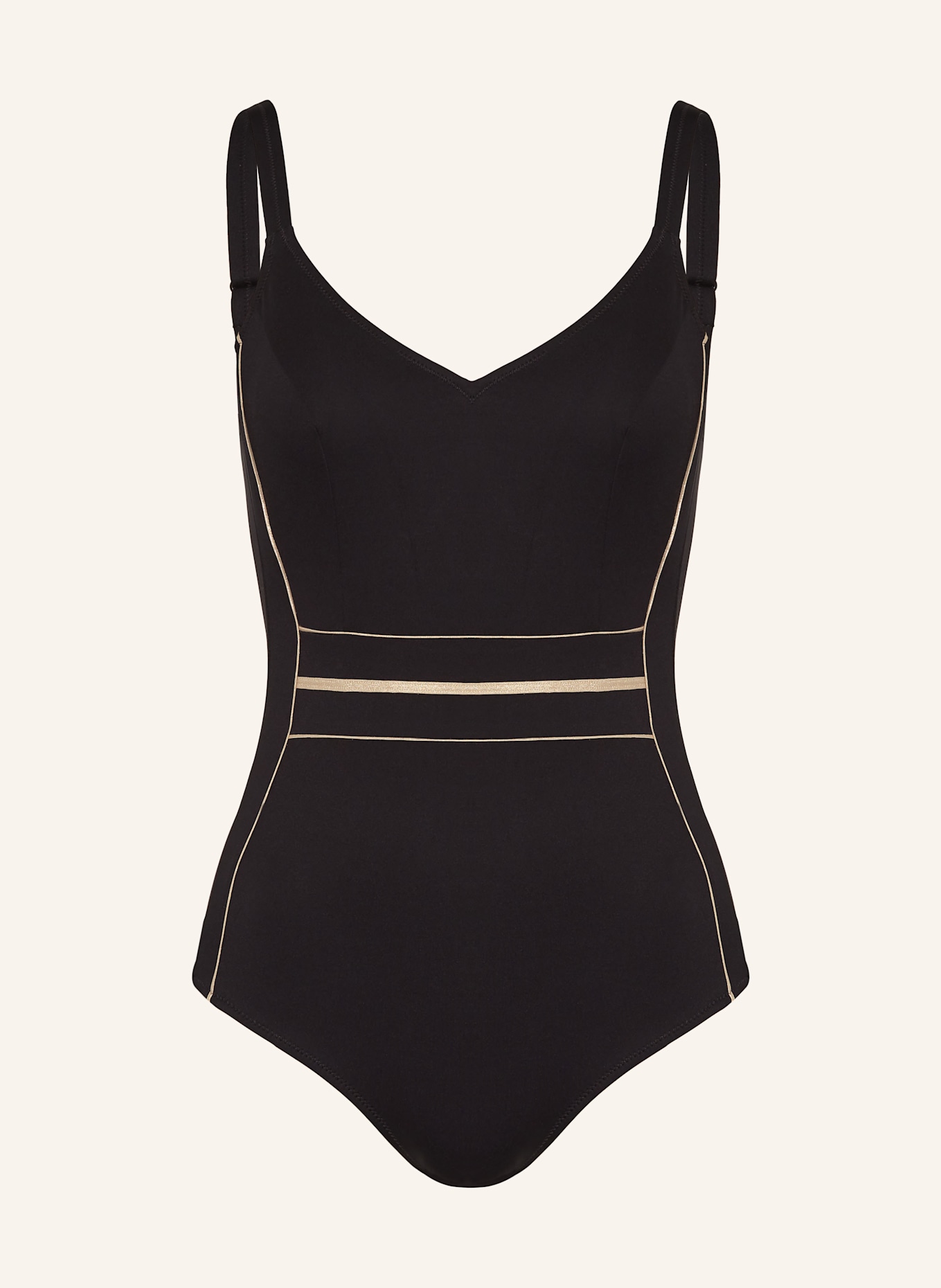 Charmline Shaping swimsuit BODY POWER, Color: BLACK/ GOLD (Image 1)