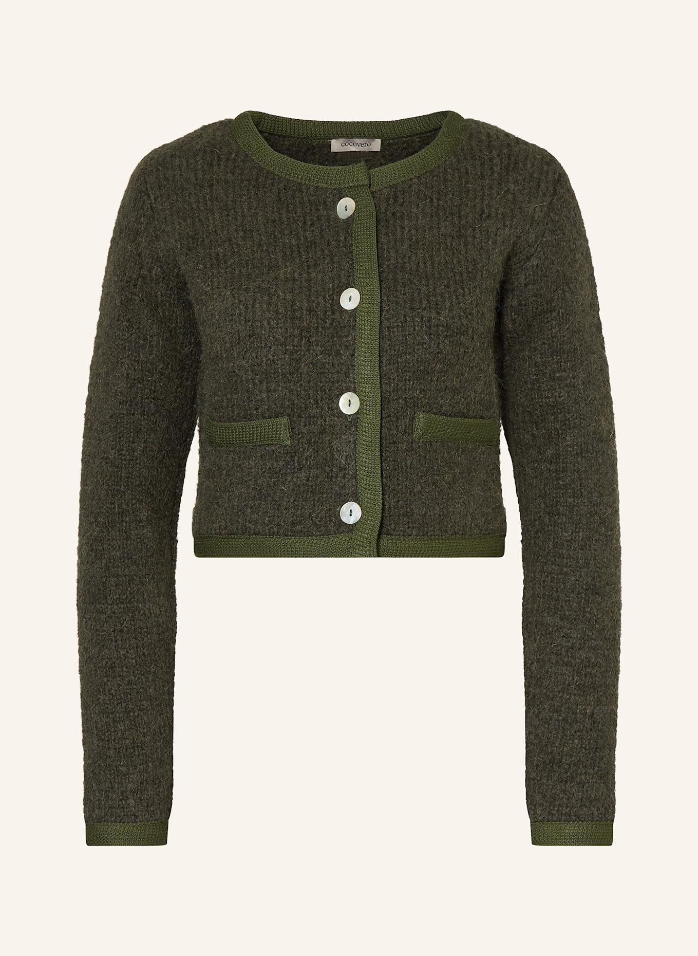 CocoVero Strickjacke MORA: DUNKELGRÜN