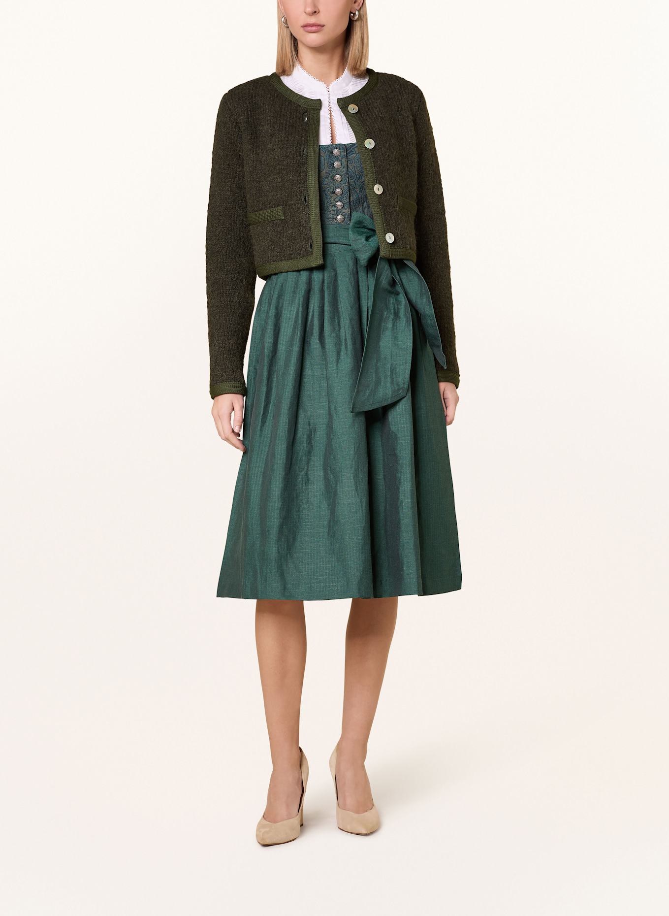 CocoVero Strickjacke MORA: DUNKELGRÜN
