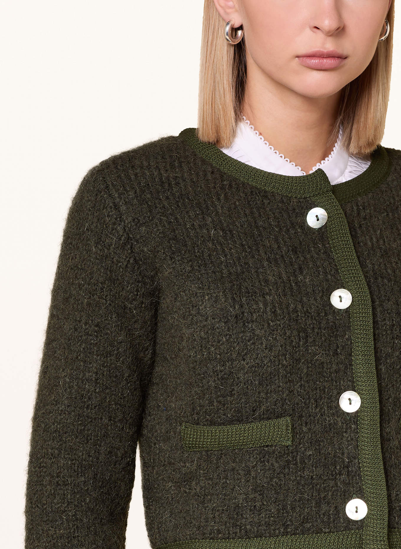 CocoVero Strickjacke MORA: DUNKELGRÜN