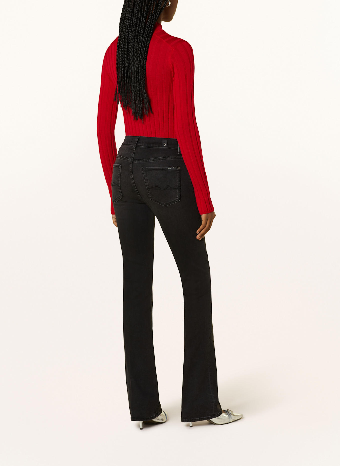 7 for all mankind Bootcut Jeans BOOTCUT BLACK BEAUTY: Black Beauty BLACK