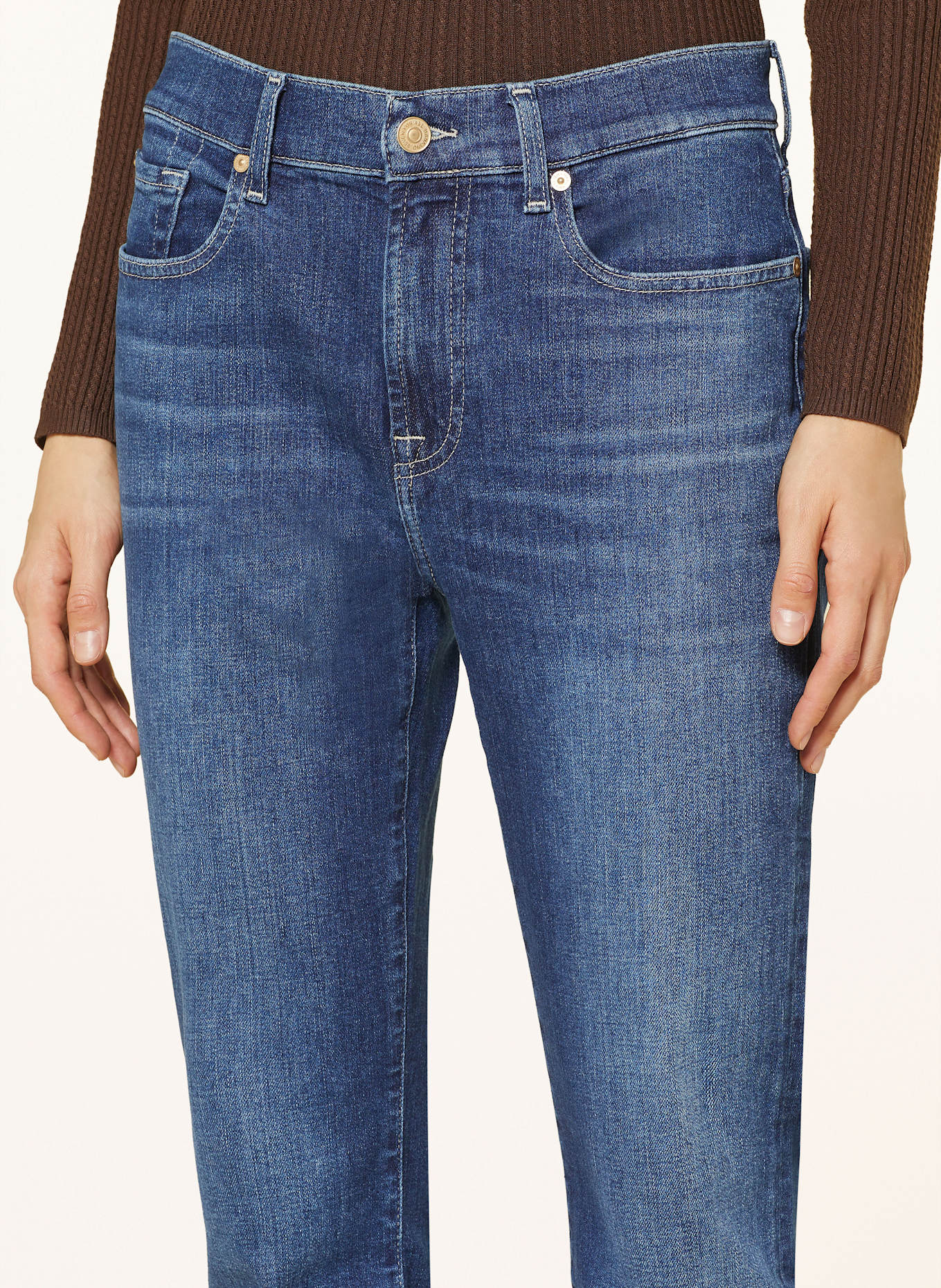 7 Embellished Lace & Poplin Mini Dress Skinny jeans Long RELAXED SKINNY, Color: t bags shirt dress (Image 5)