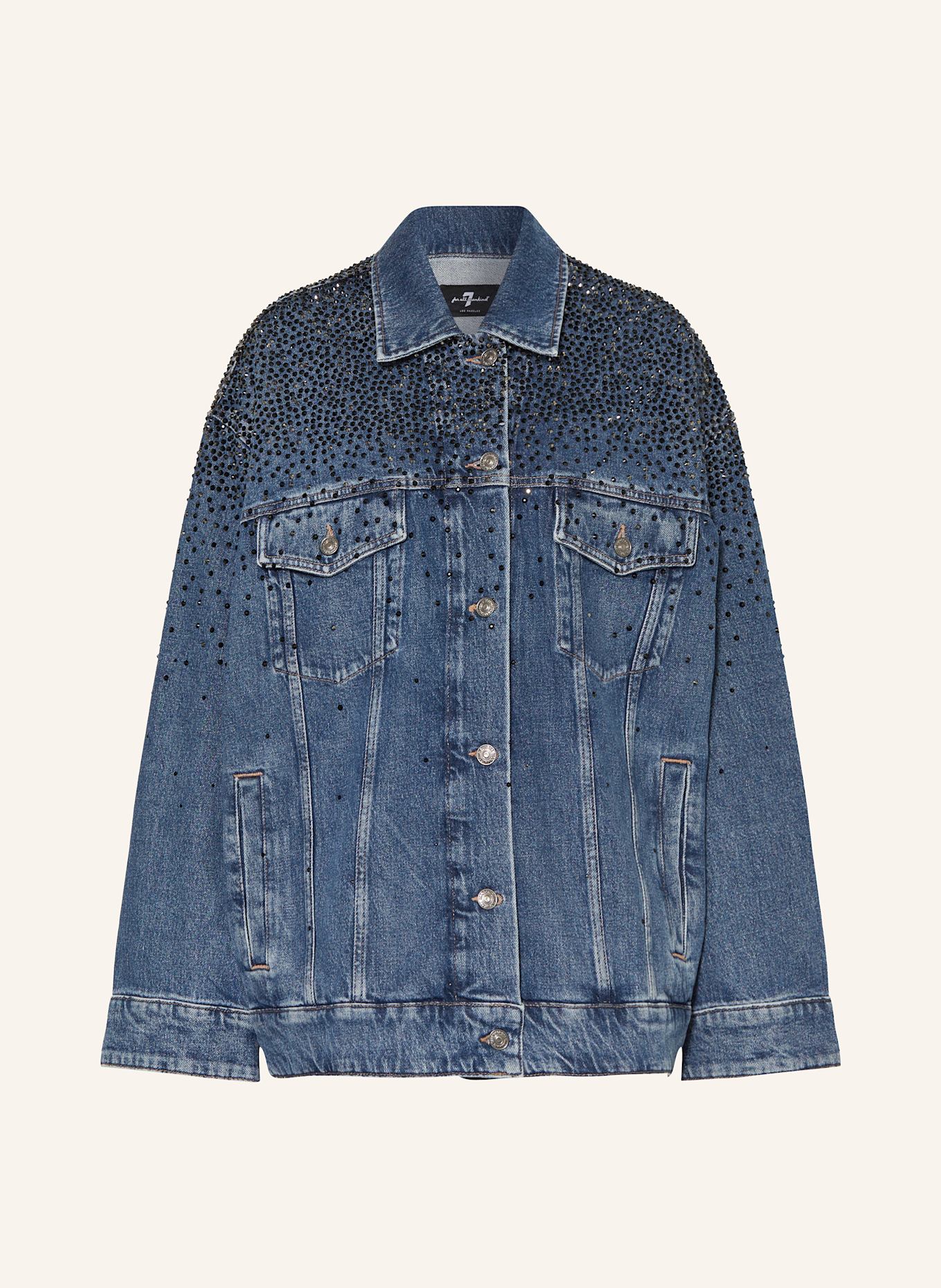 7 for all mankind Jeansjacke OLI mit Schmucksteinen: DUNKELBLAU