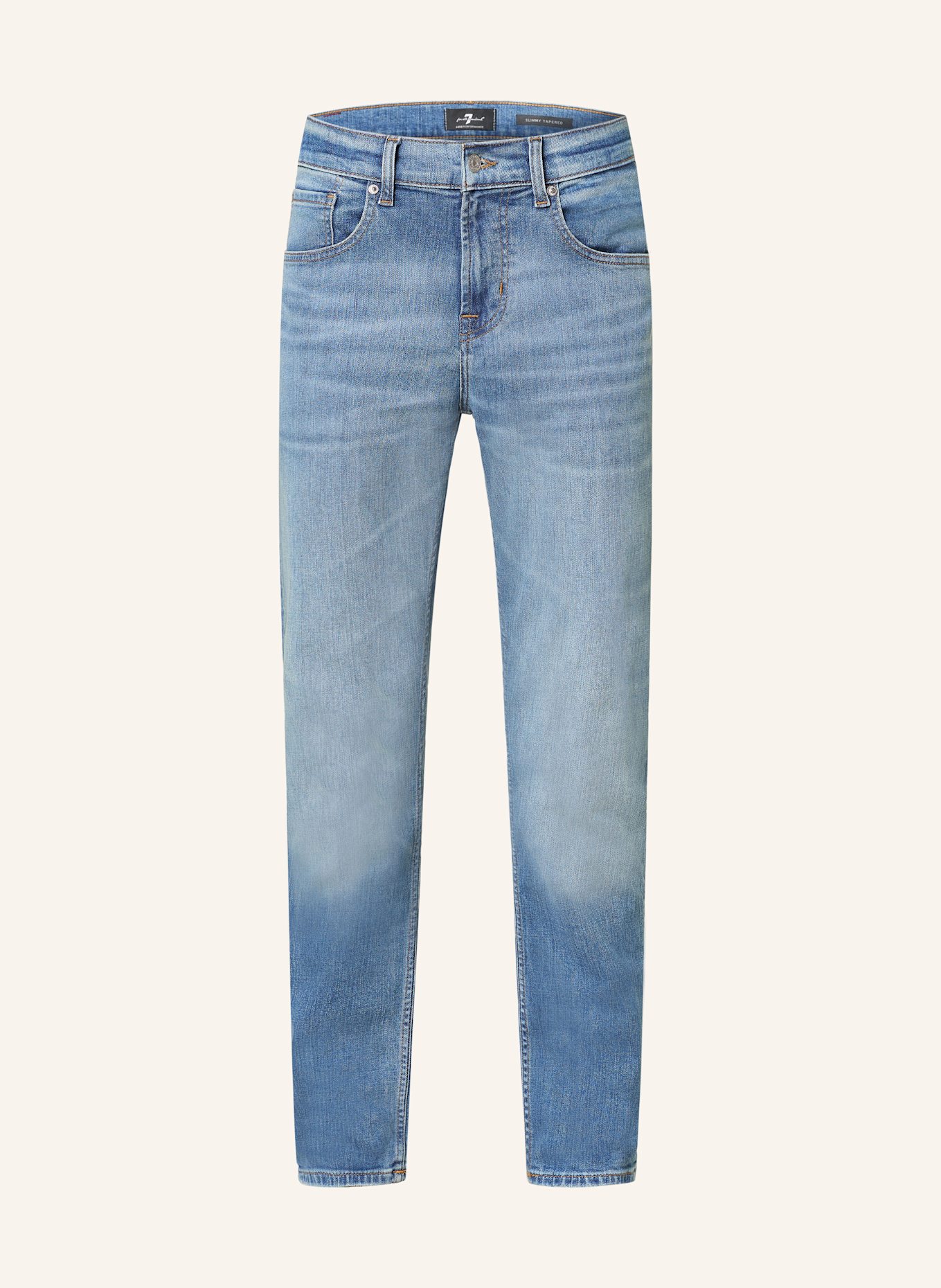 7 Džíny JEAN MARTIN Regular Fit Džíny SLIMMY Tapered Fit, Barva: MID BLUE (Obrázek 1)