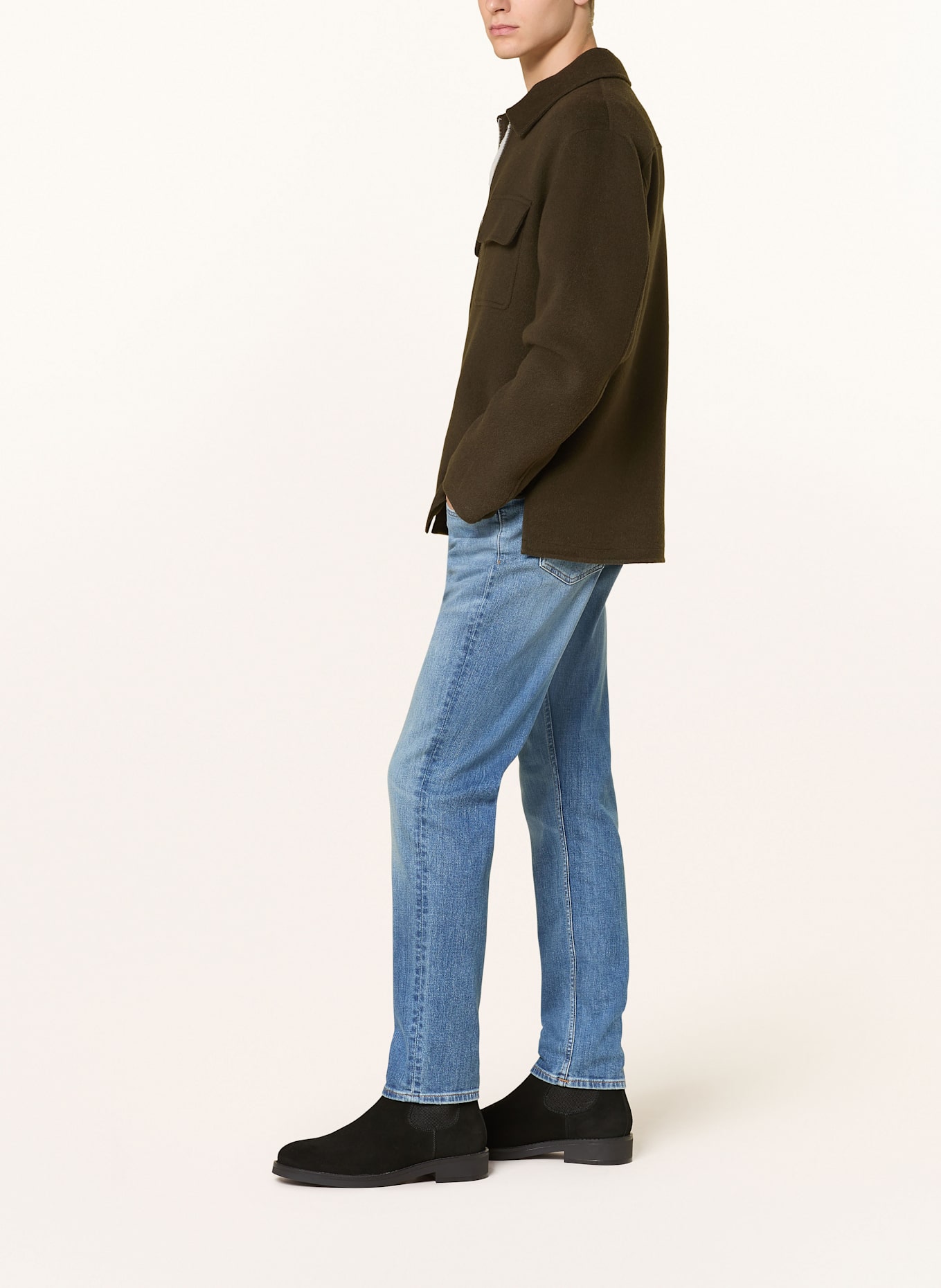 7 Džíny JEAN MARTIN Regular Fit Džíny SLIMMY Tapered Fit, Barva: MID BLUE (Obrázek 4)