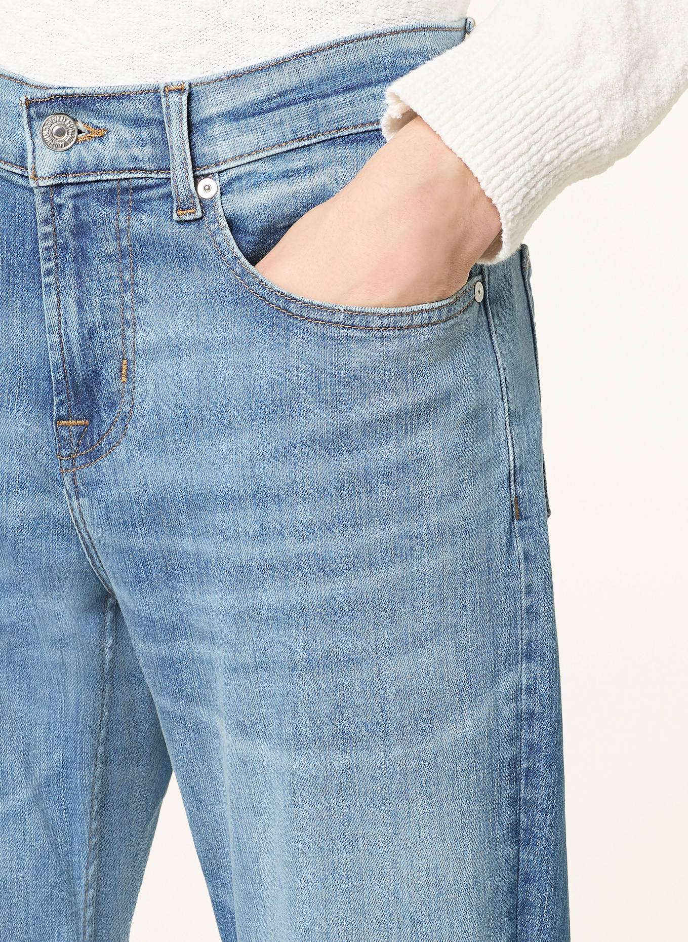 7 Džíny JEAN MARTIN Regular Fit Džíny SLIMMY Tapered Fit, Barva: MID BLUE (Obrázek 5)