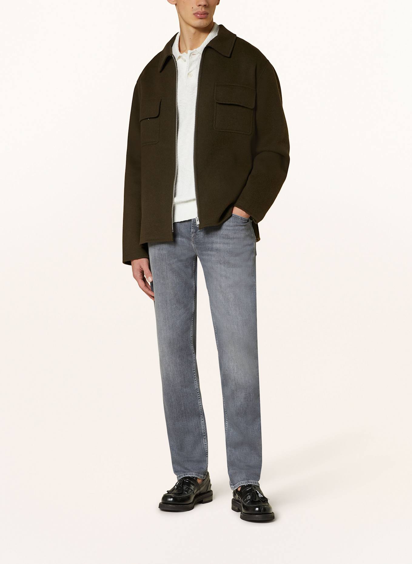 7 for all mankind amiri embroidered logo ripped detail jeans item, Farbe: GREY (Bild 2)