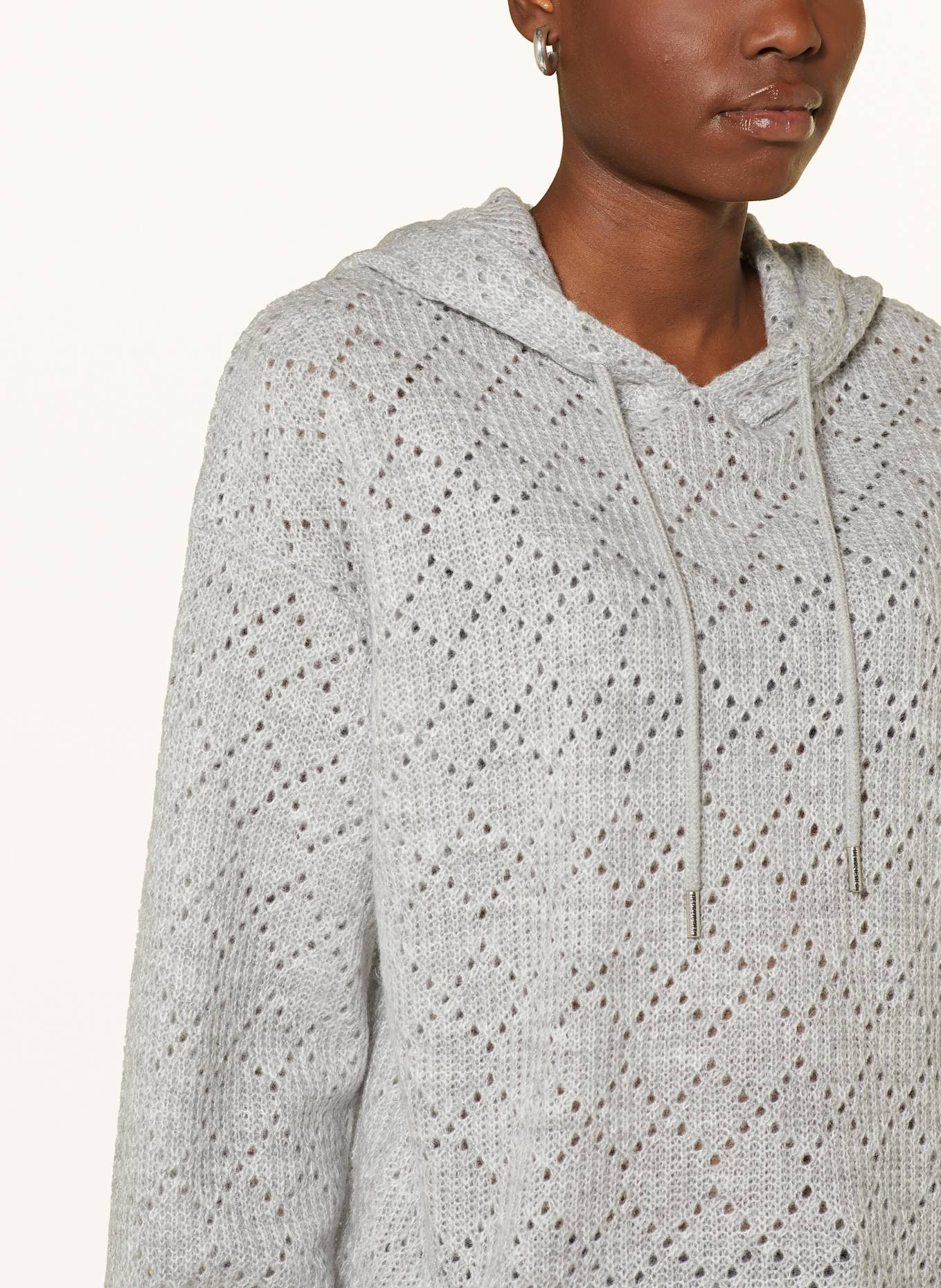 Herrlicher Knitted hoodie HEAVEN
