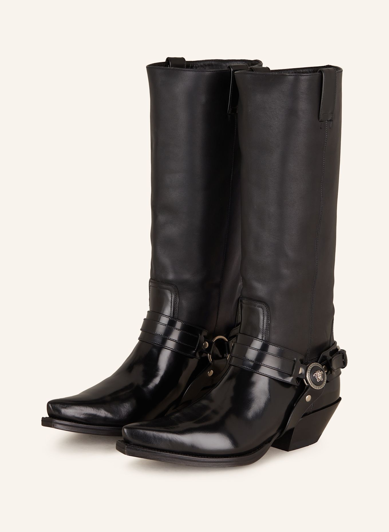 Versace cowboy boots discount