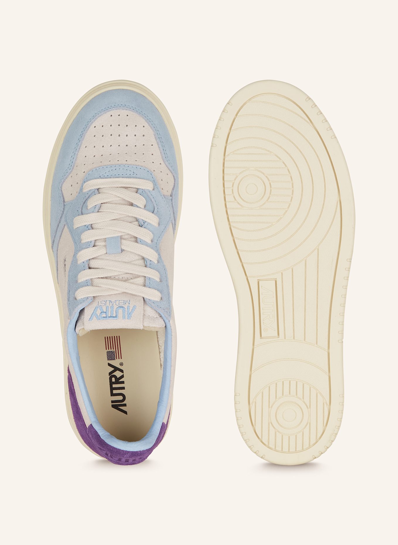 AUTRY Sneaker MEDALIST LOW TS: HELLGRAU/ HELLBLAU