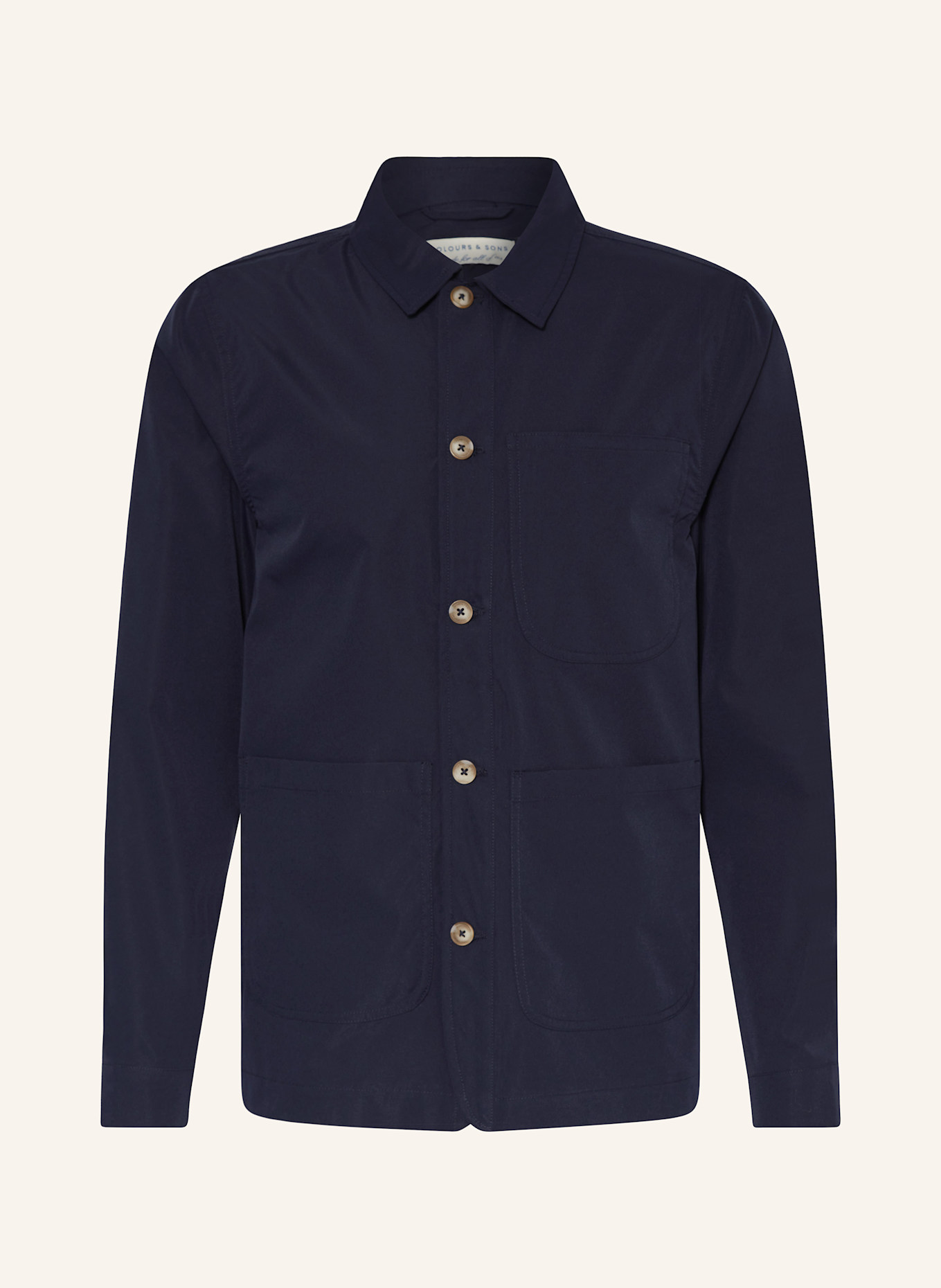 COLOURS & SONS Overshirt: DARK BLUE