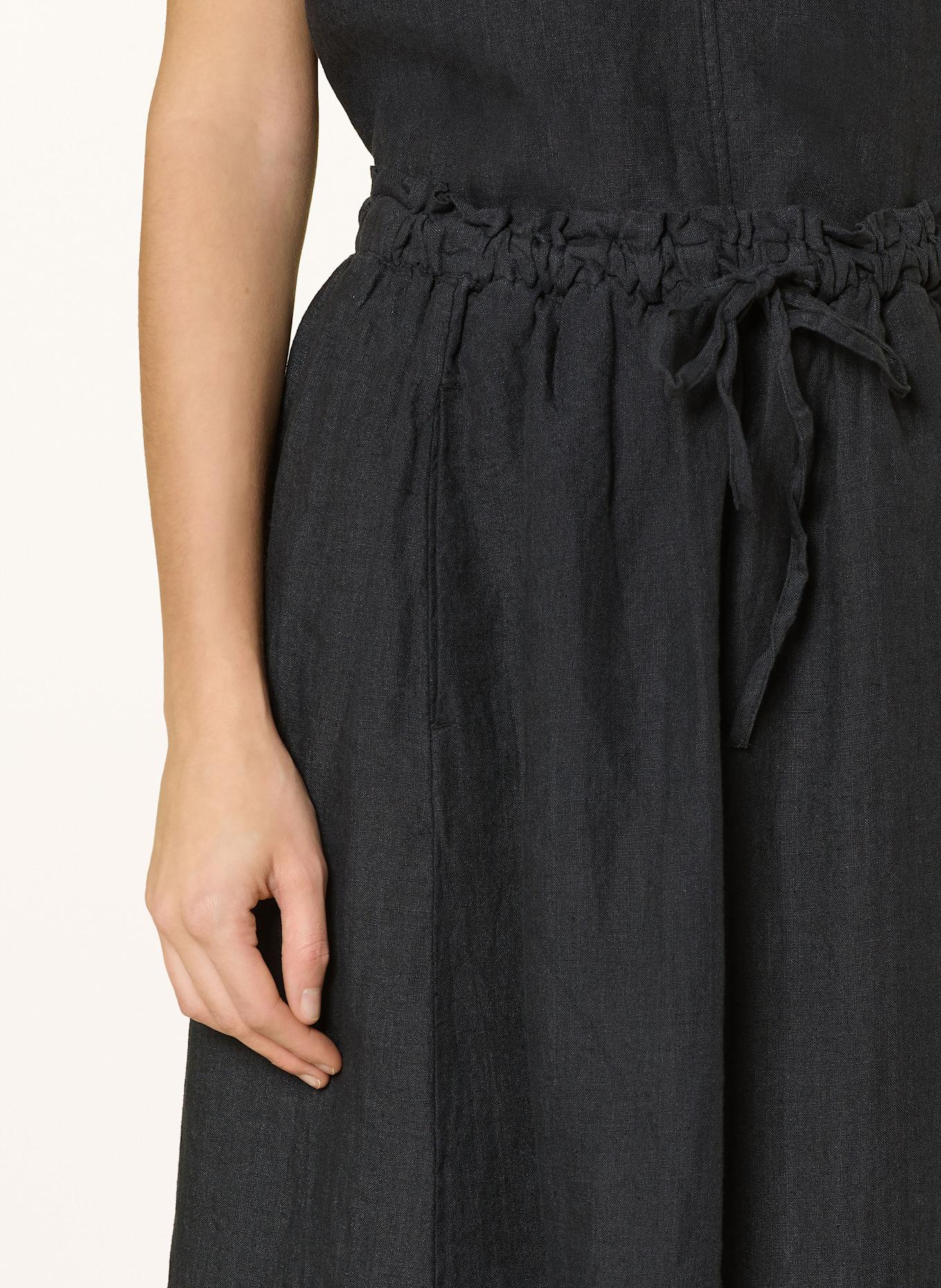 SELECTED Femme Spódnica z lnu: CZARNY