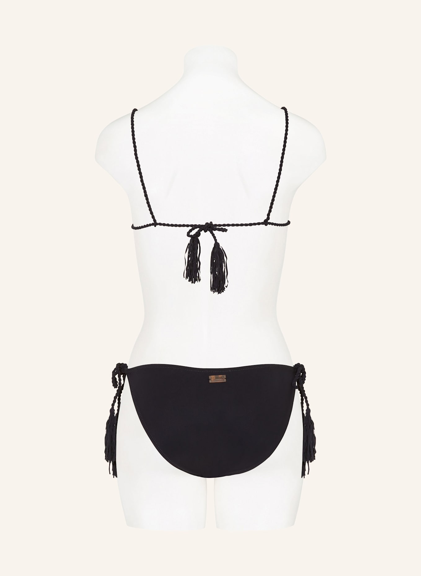 VILEBREQUIN TRESSES LUXURY triangle bikini bottoms: BLACK