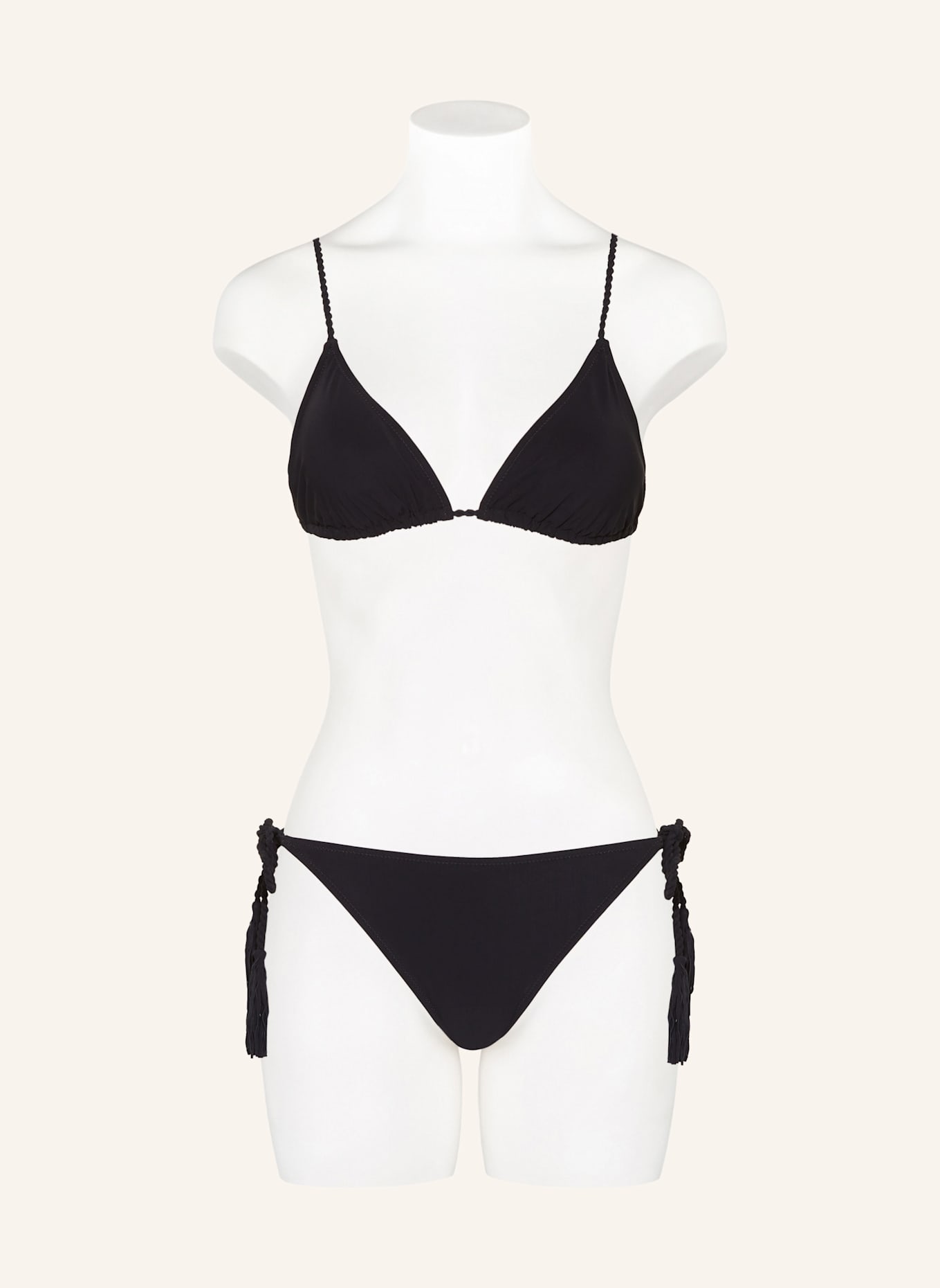 VILEBREQUIN Triangel bikinitop TRESSES LUXE: ZWART