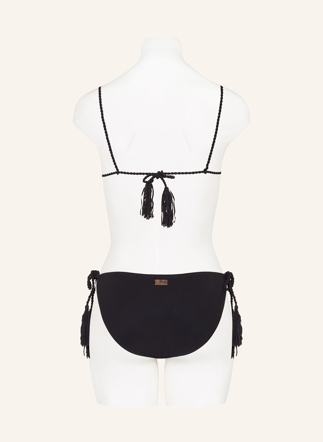 VILEBREQUIN Triangel bikinitop TRESSES LUXE: ZWART