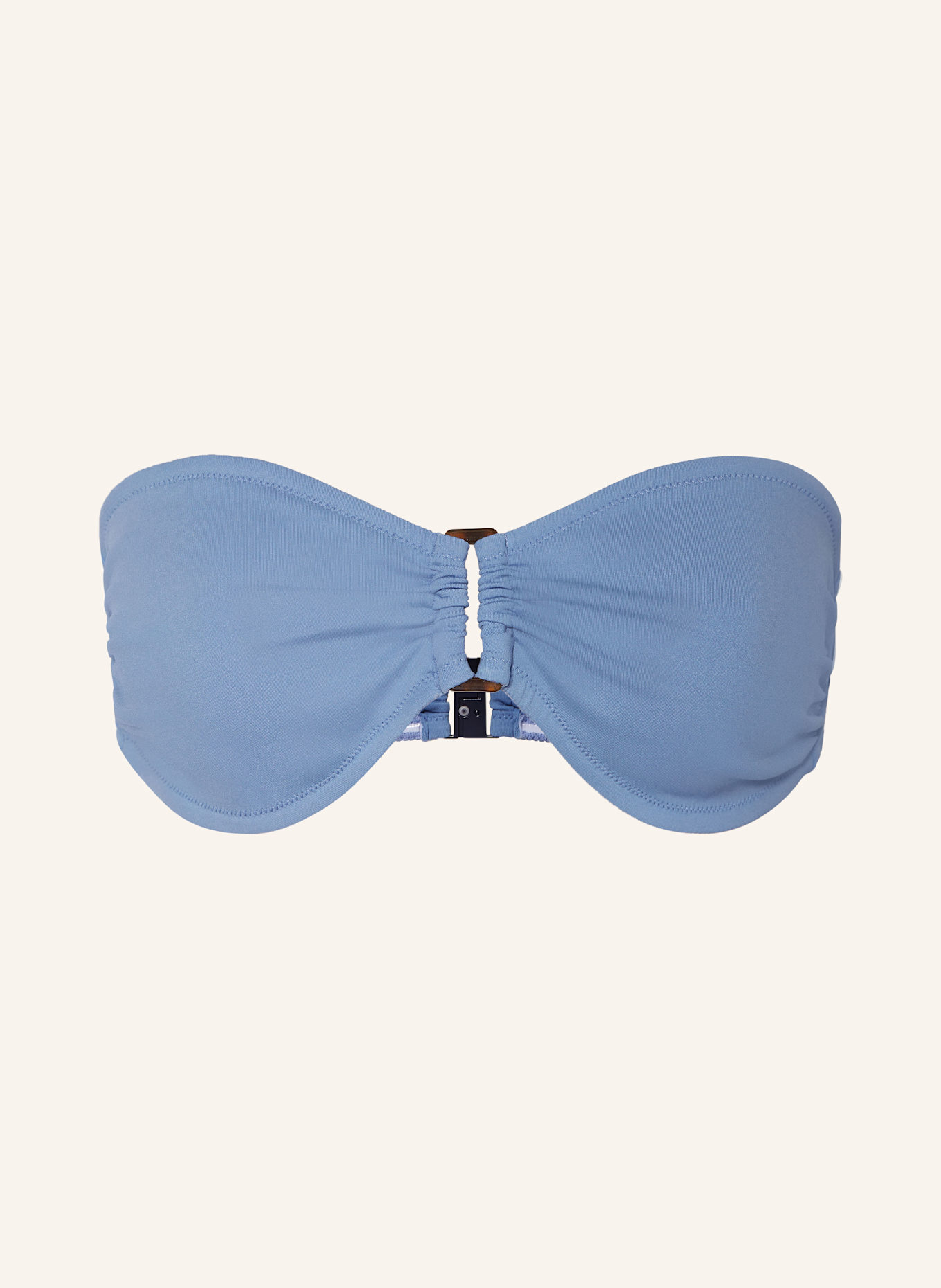 VILEBREQUIN Bandeau-Bikini-Top SOLID SCULPT: HELLBLAU