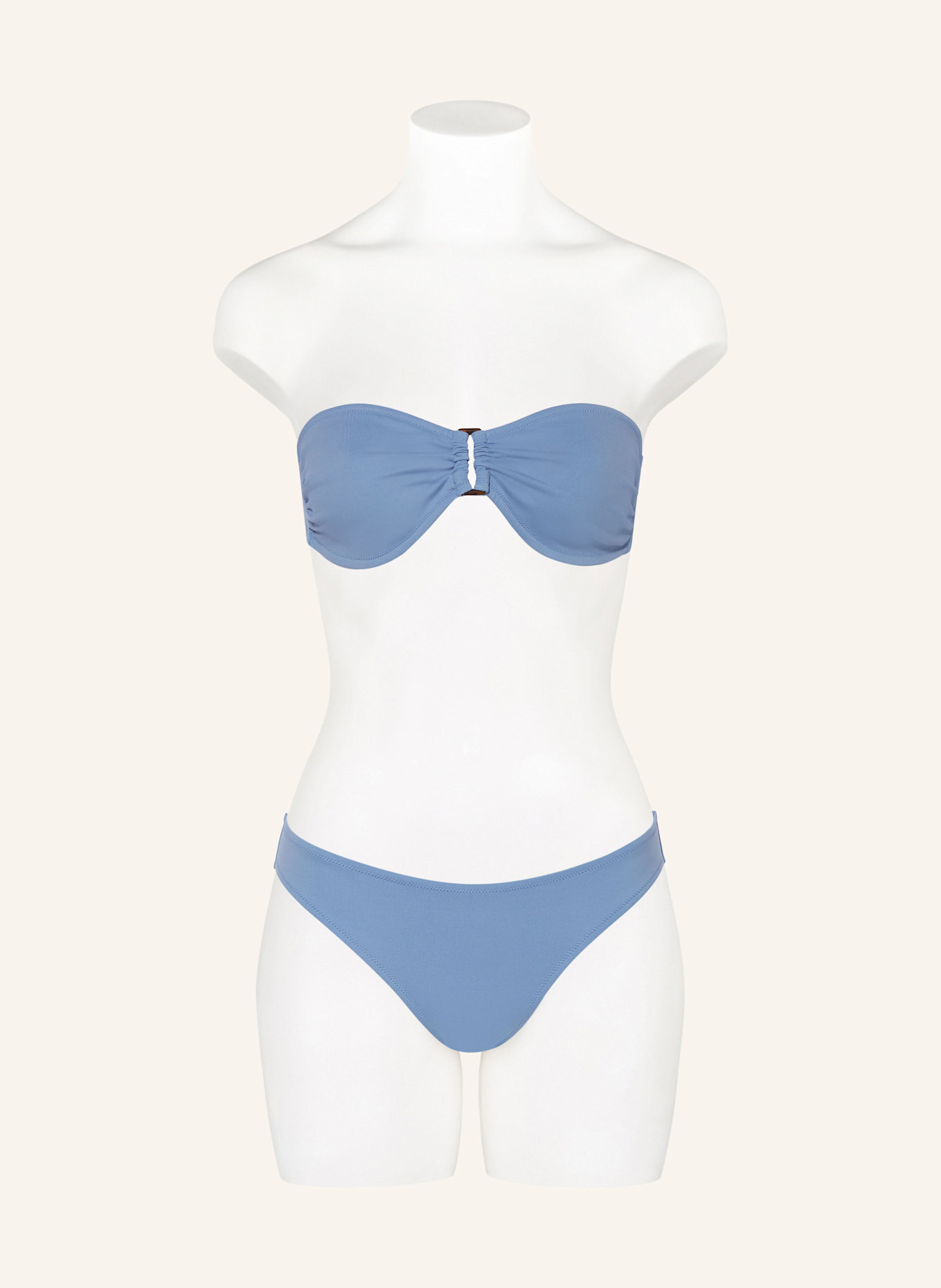 VILEBREQUIN Bandeau-Bikini-Top SOLID SCULPT: HELLBLAU