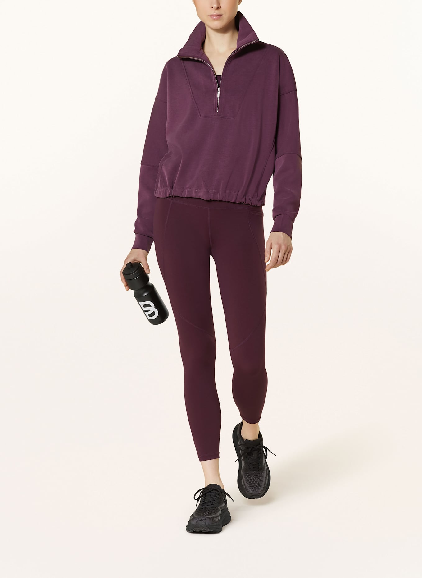 Sweaty Betty Half-zip sweater SAND WASH, Color: PURPLE (Image 2)