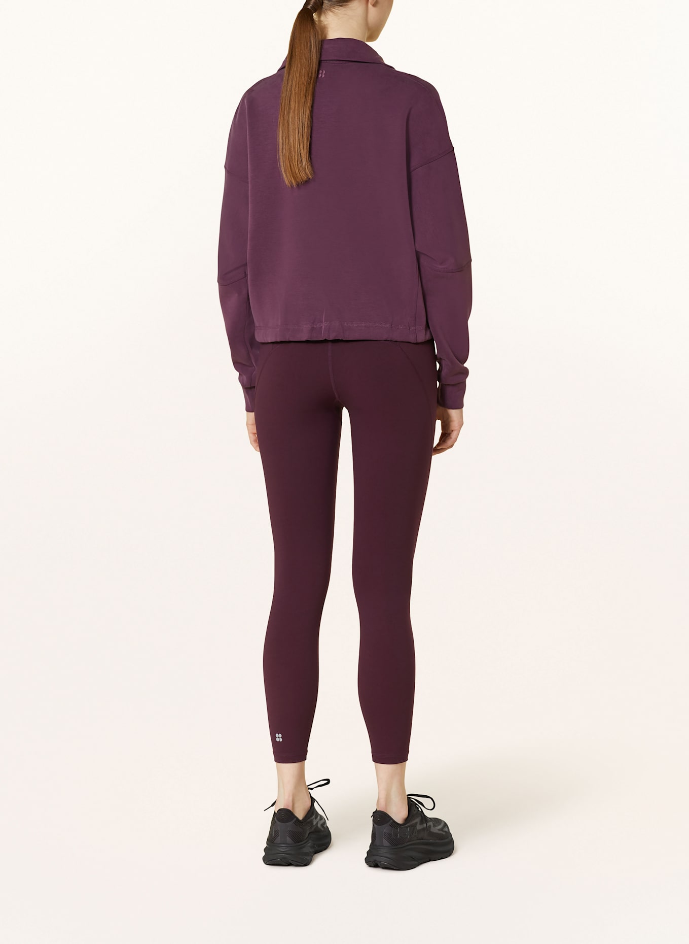 Sweaty Betty Half-zip sweater SAND WASH, Color: PURPLE (Image 3)