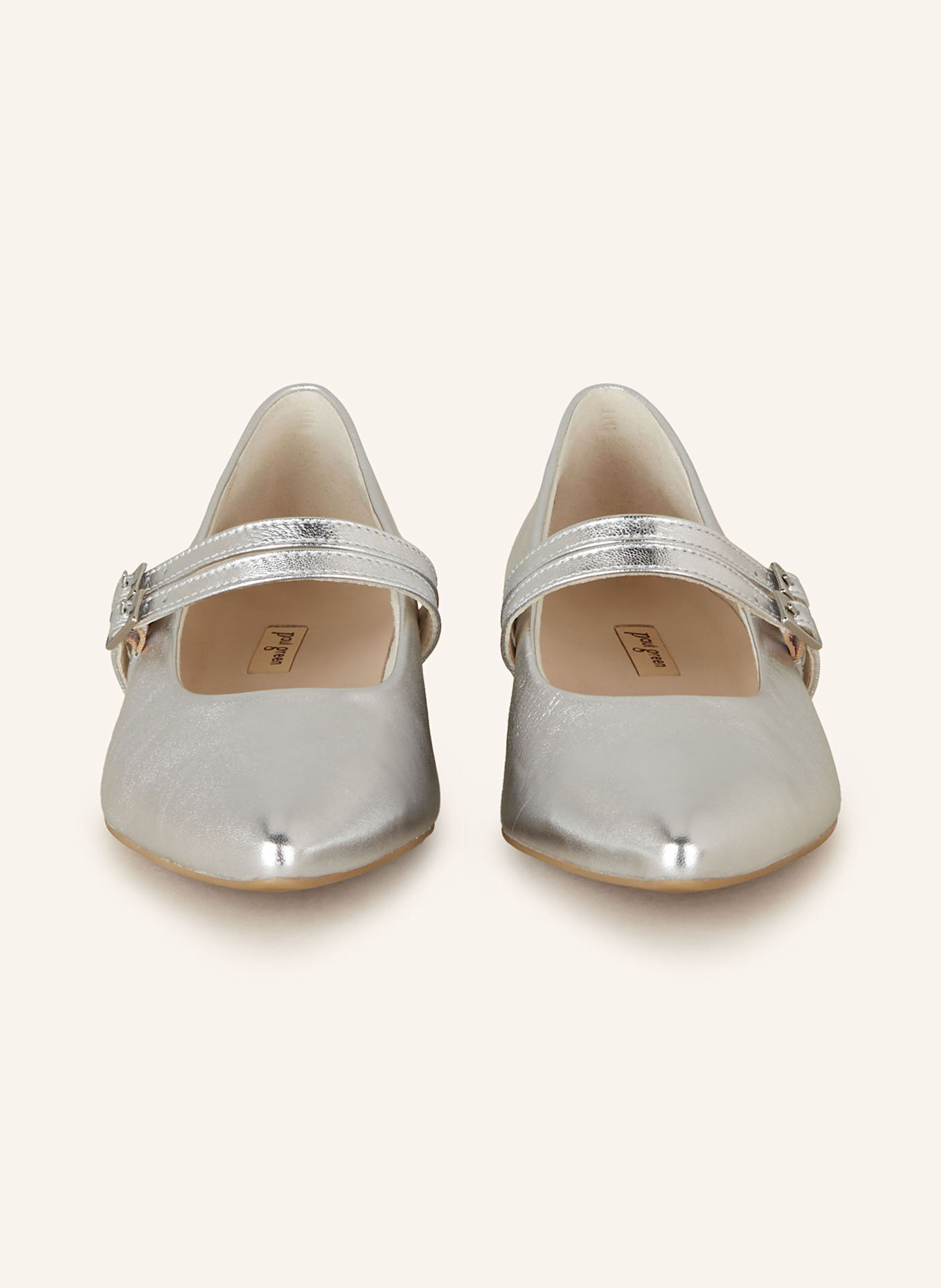 paul green Baleriny Mary Jane: SREBRNY