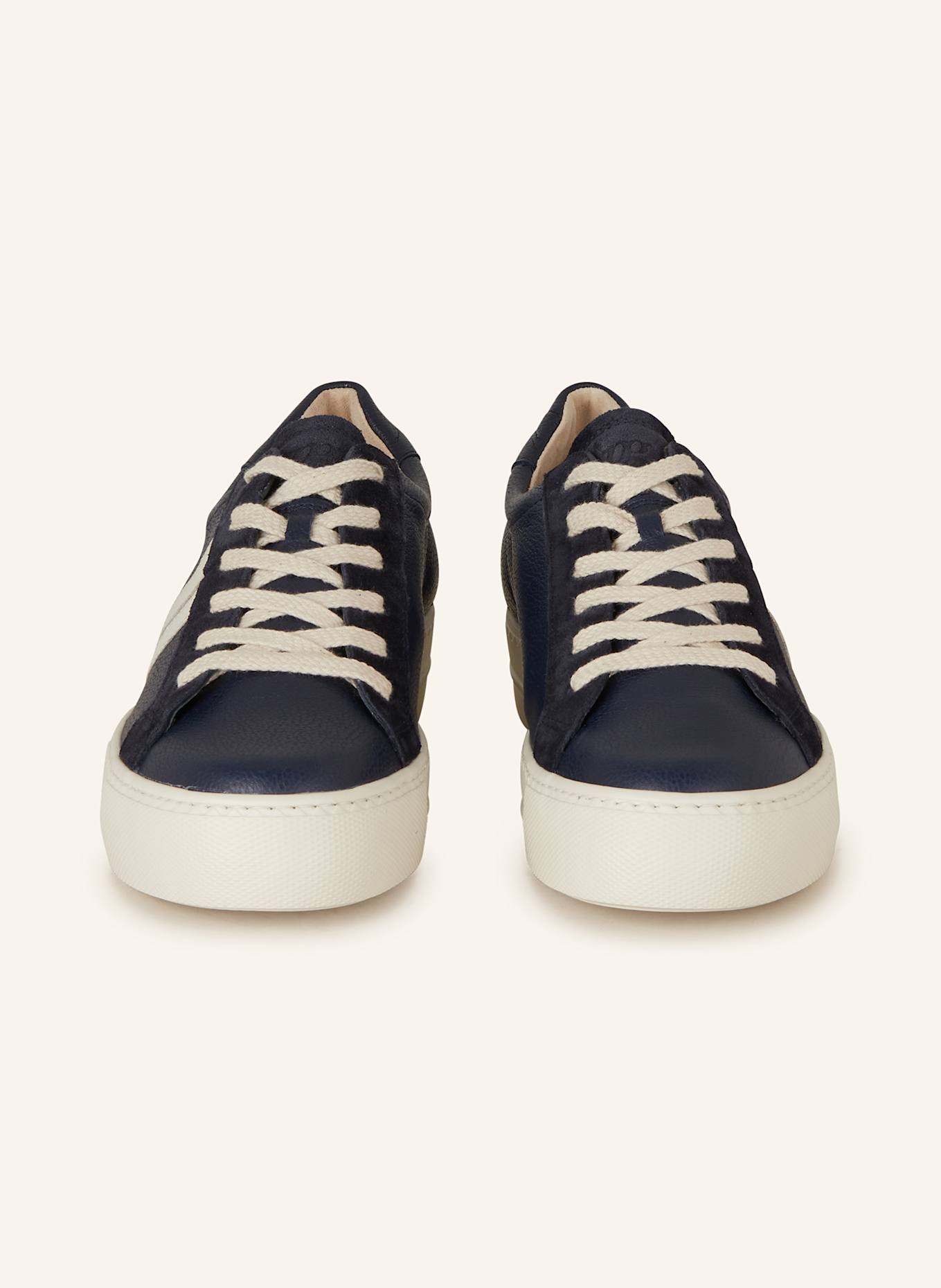 paul green Sneaker mit Schmucksteinen: DUNKELBLAU / WEISS