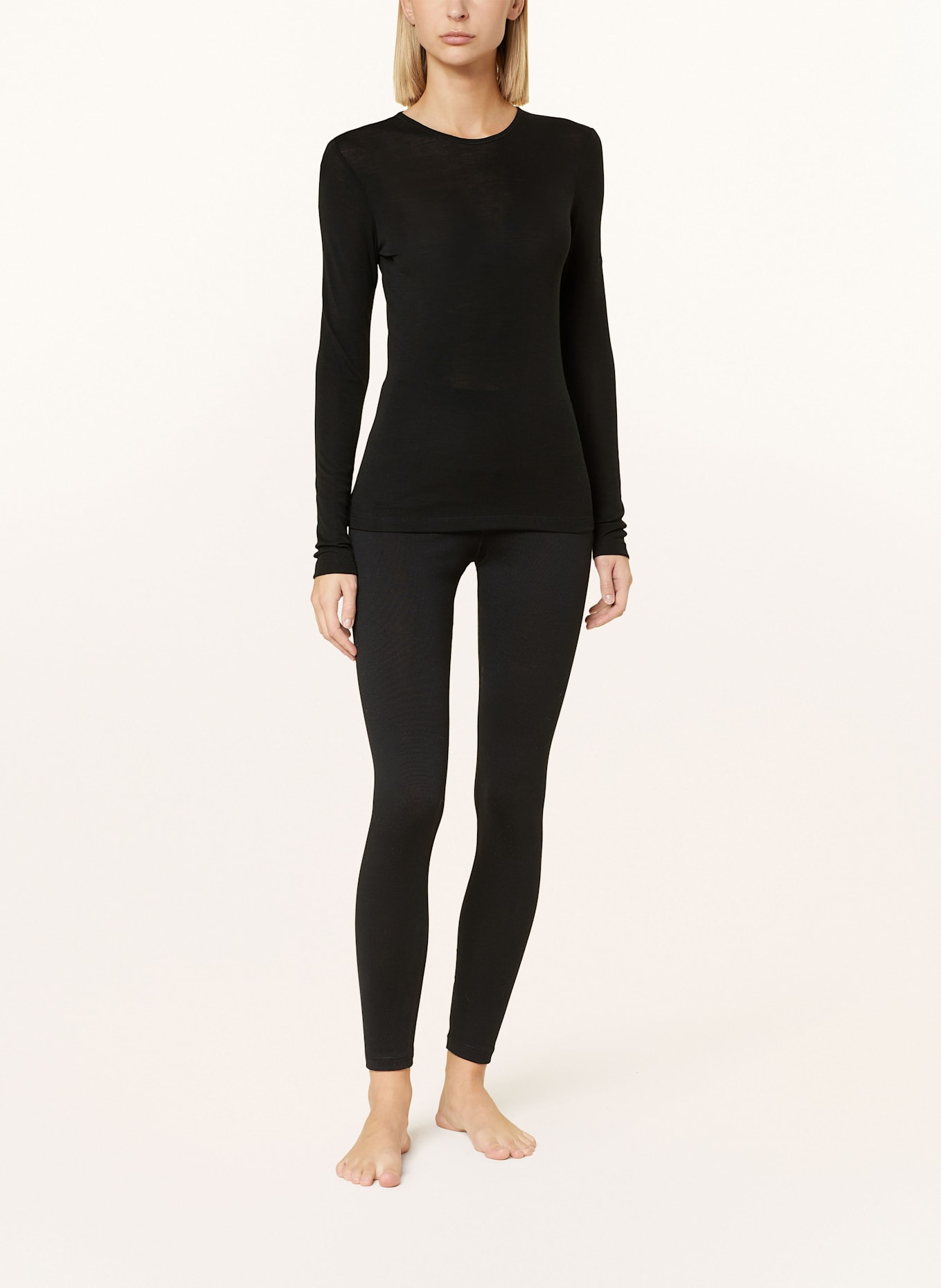 icebreaker Funktionswäsche-Shirt 175 EVERYDAY aus Merinowolle: SCHWARZ