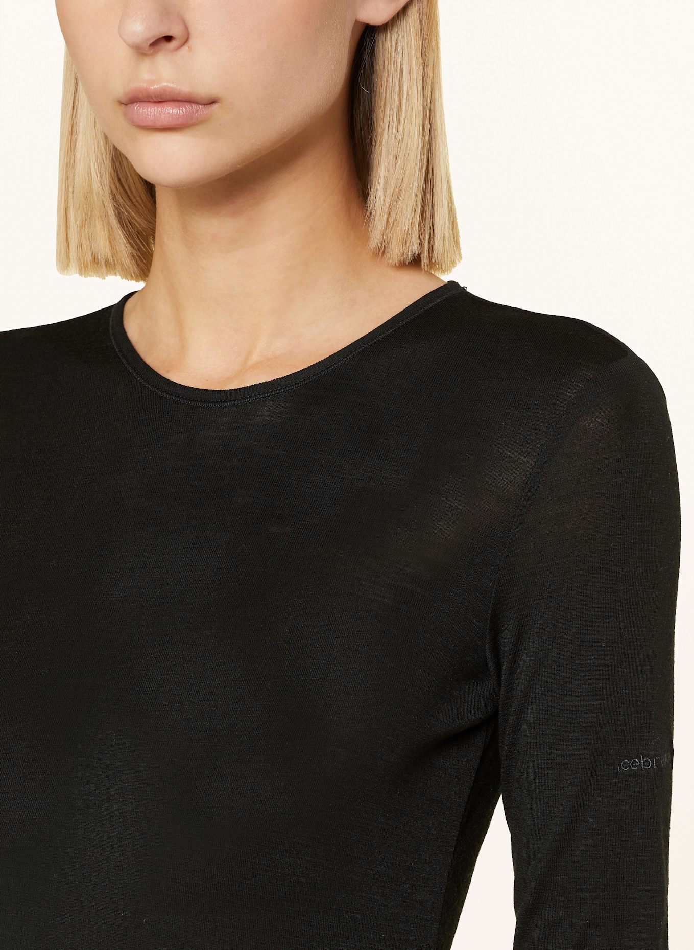 icebreaker Funktionswäsche-Shirt 175 EVERYDAY aus Merinowolle: SCHWARZ