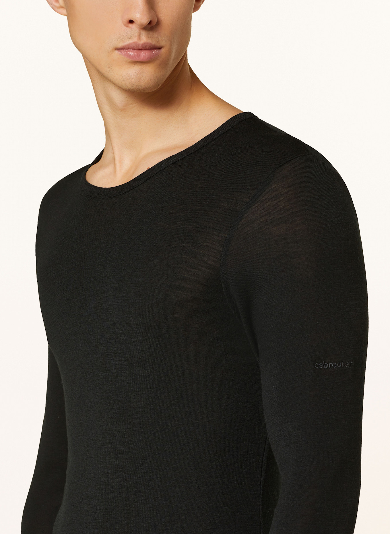 icebreaker Funktionswäsche-Shirt 175 EVERYDAY aus Merinowolle: SCHWARZ