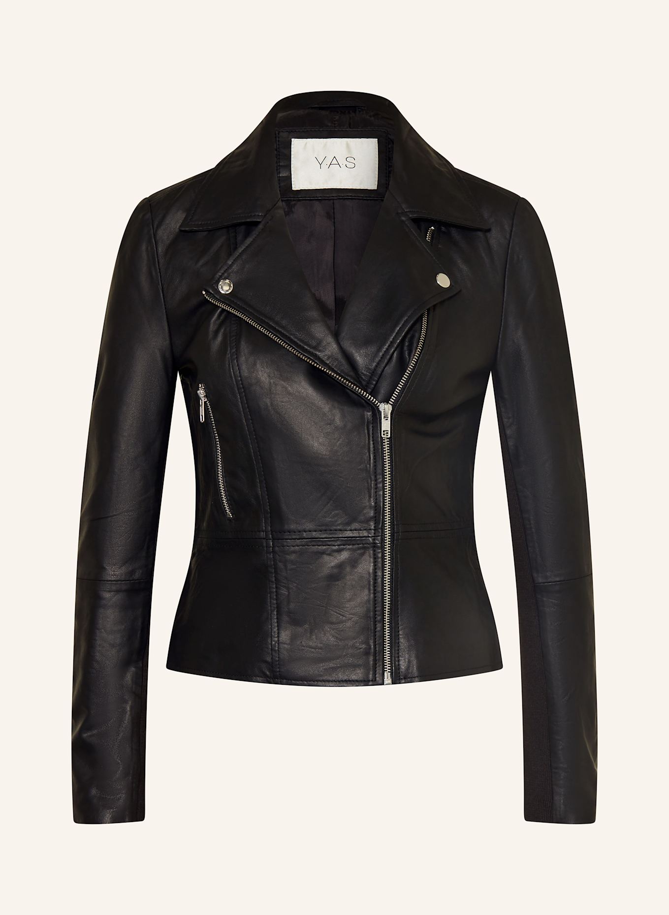 Yas leather biker jacket top