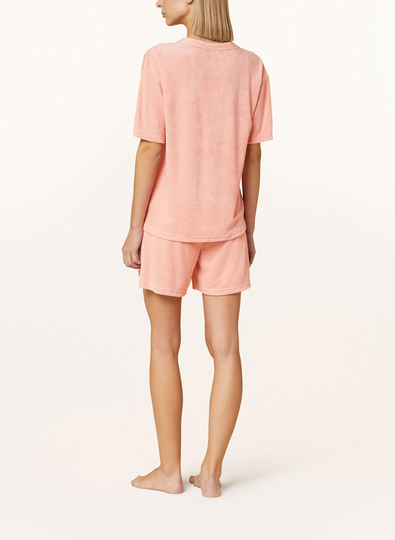 SHORT STORIES Schlafshorts aus Frottee: LACHS